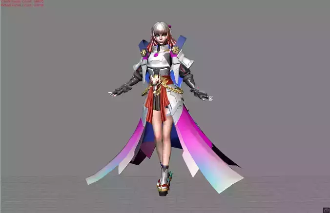 Guinevere Psion of Tomorrow Low-poly 3D model Guinevere Psion of Tomorrow Low-poly 3D model