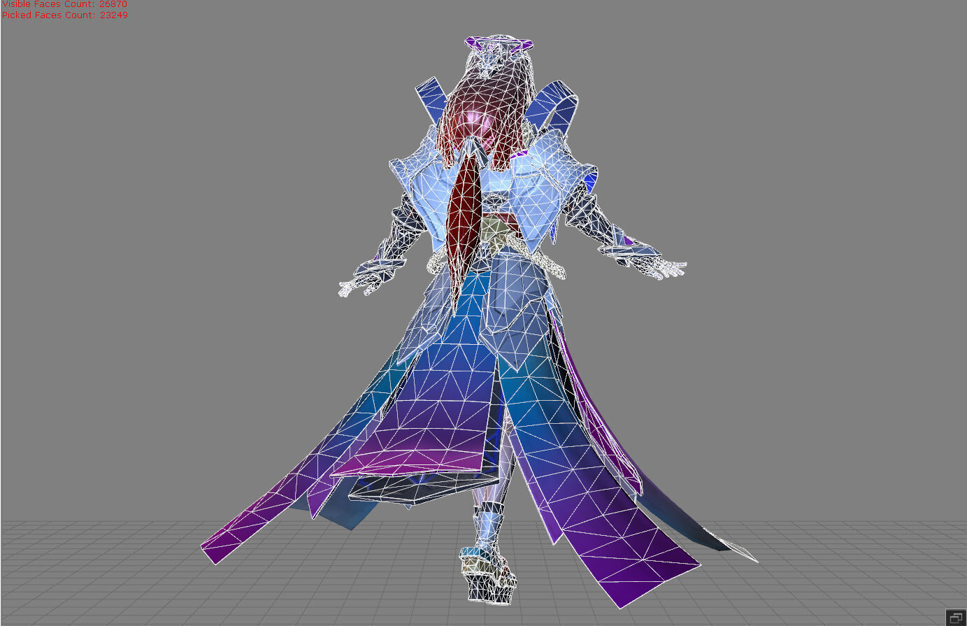 Guinevere Psion of Tomorrow Low-poly 3D model_7