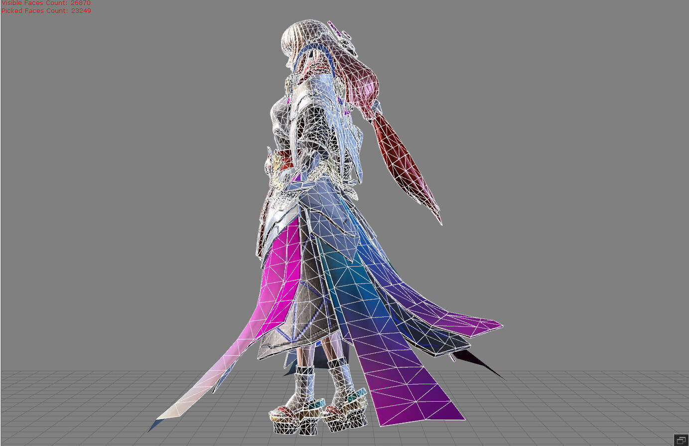 Guinevere Psion of Tomorrow Low-poly 3D model_6