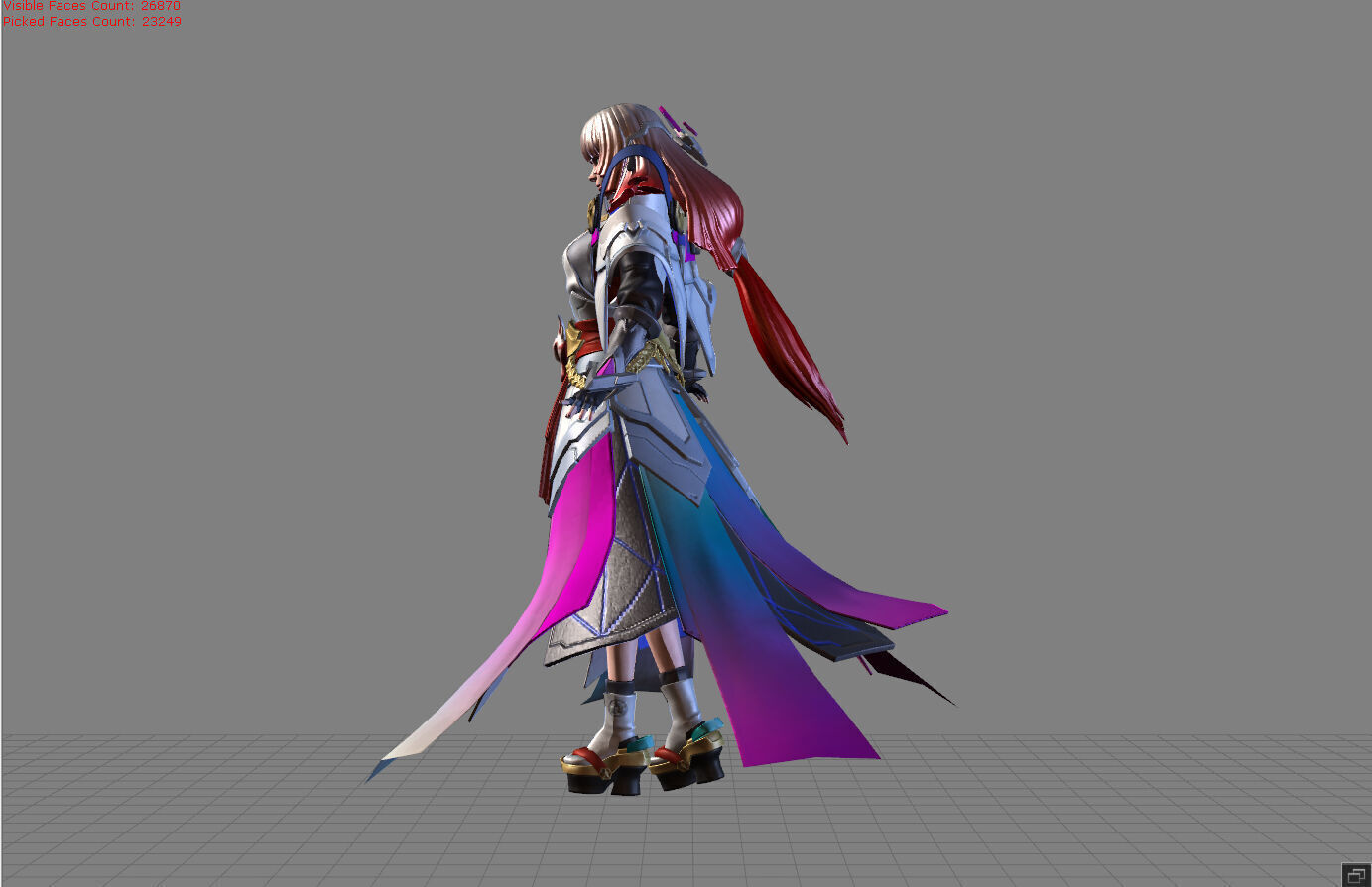 Guinevere Psion of Tomorrow Low-poly 3D model_2