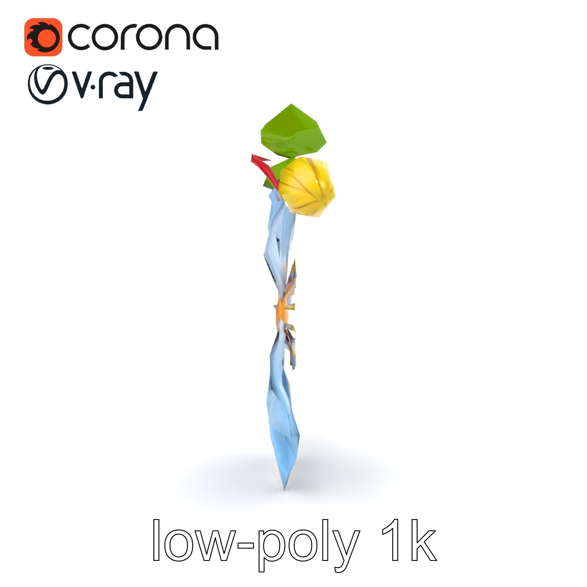 Clematis Vine Flower Model Pack Low-poly 3D model_21