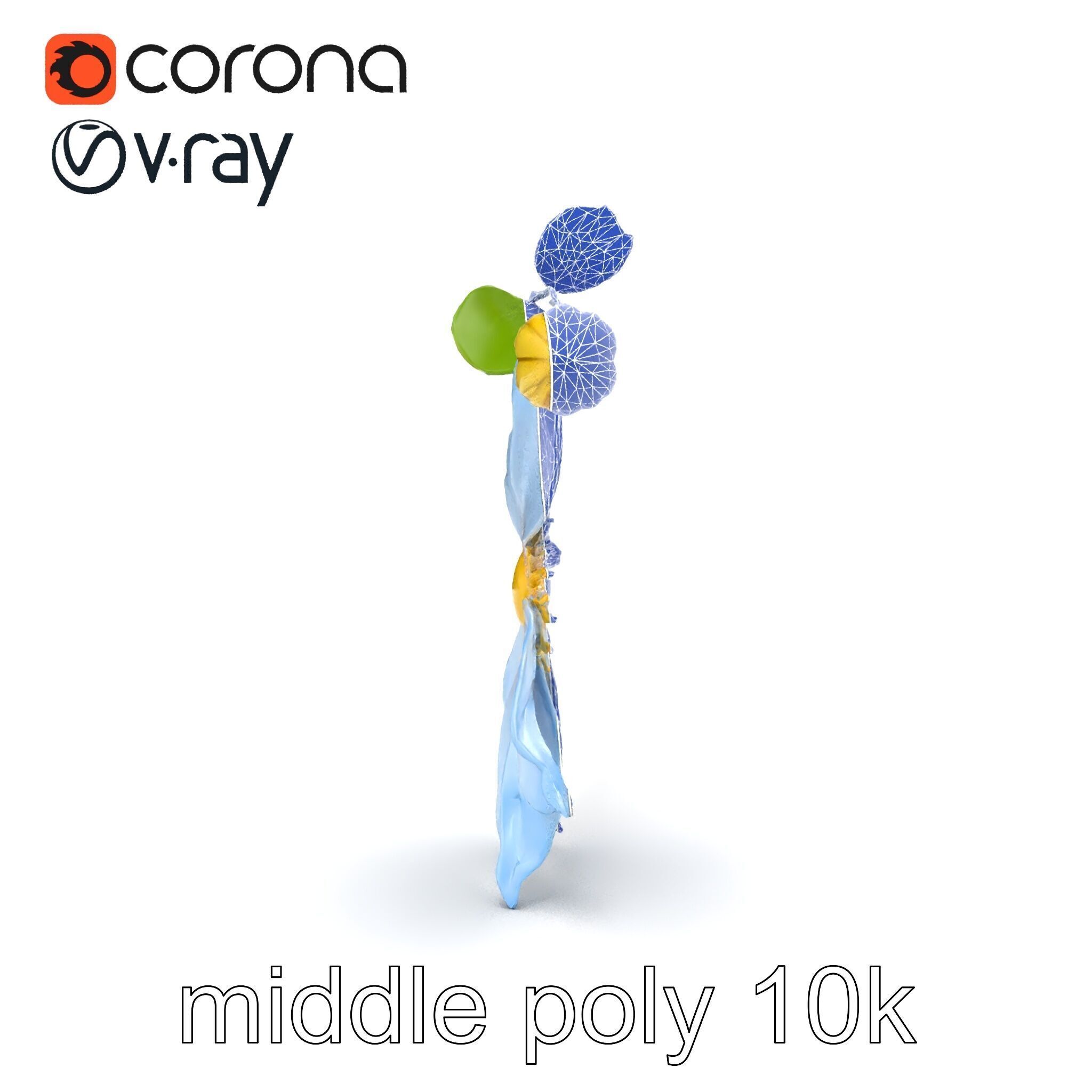 Clematis Vine Flower Model Pack Low-poly 3D model_20