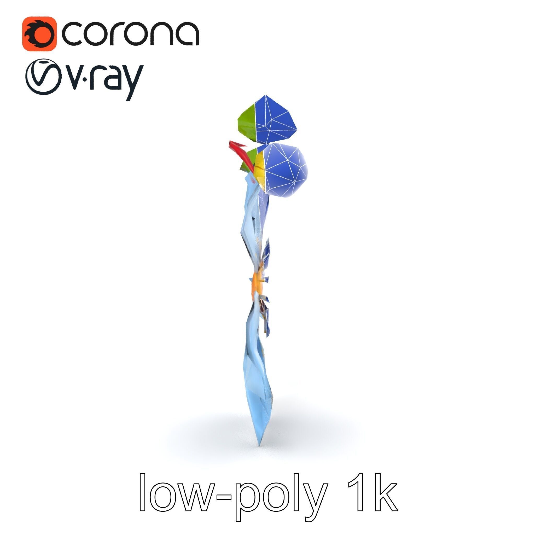 Clematis Vine Flower Model Pack Low-poly 3D model_24