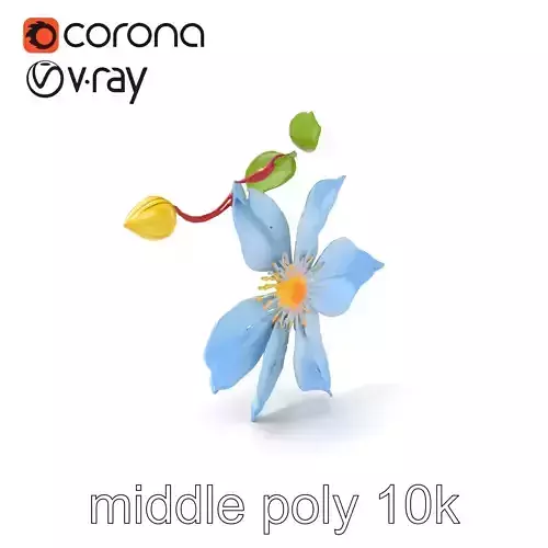 Clematis Vine Flower Model Pack