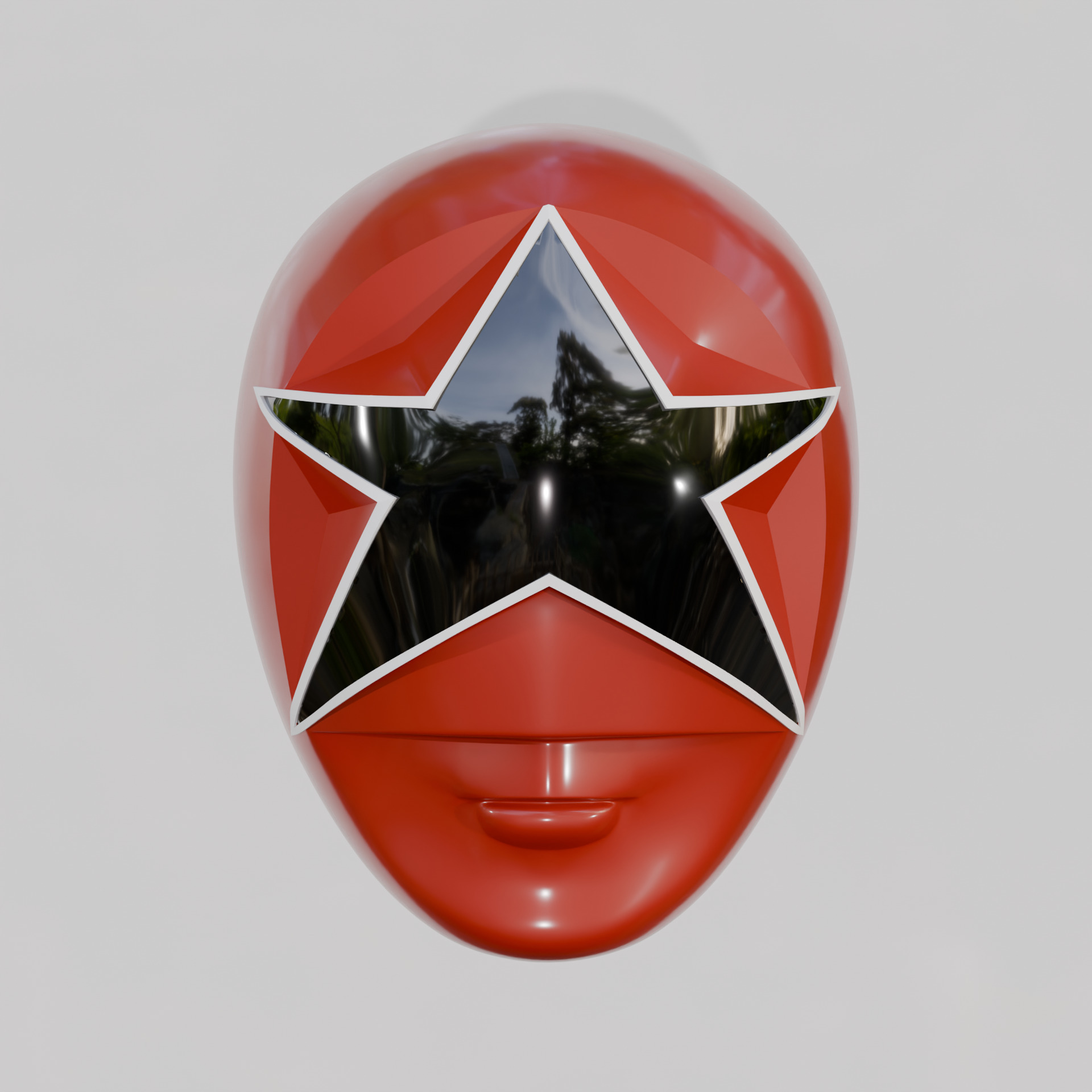 Red Chouriki Sentai Ohranger or Power Rangers Zeo Red 3D print model_4