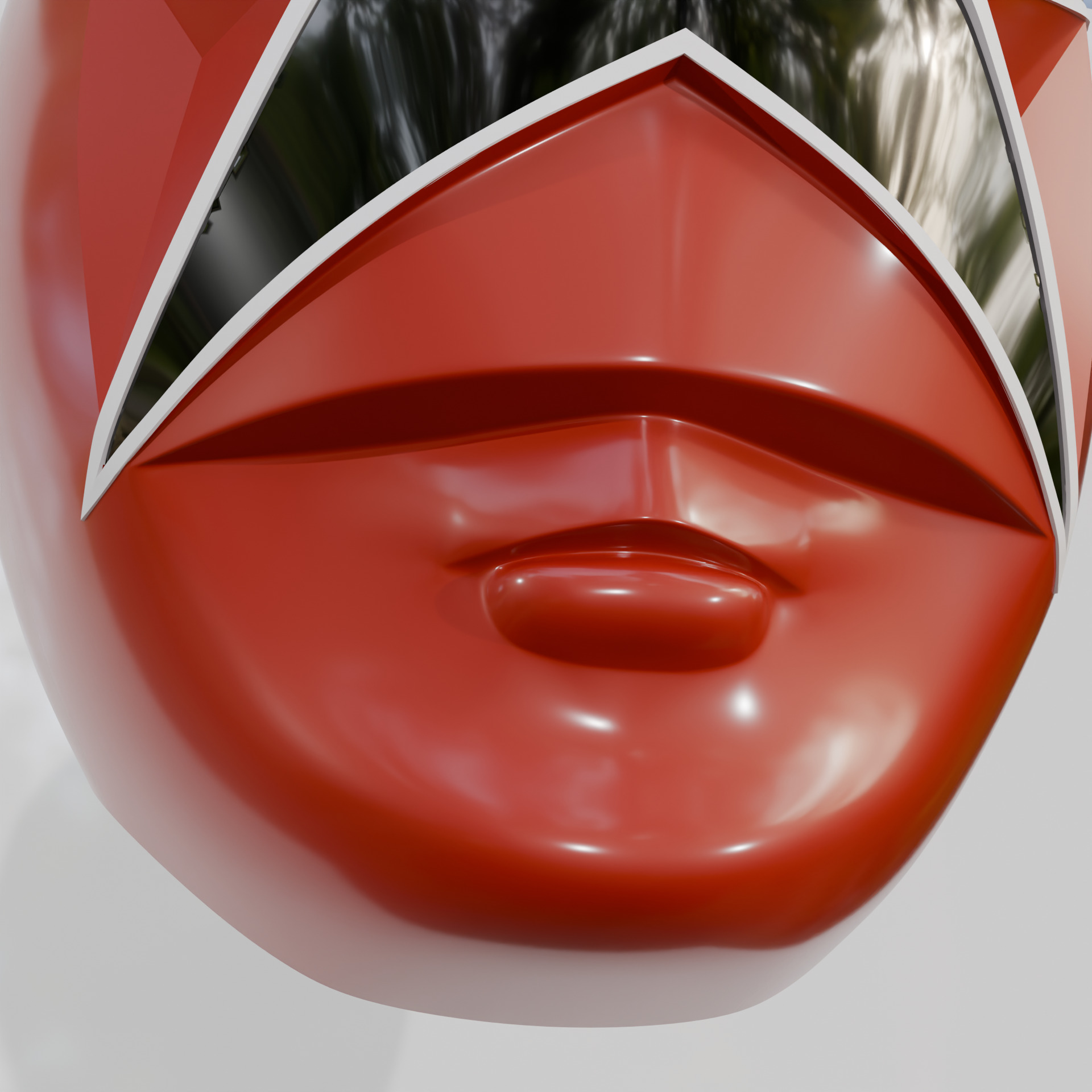 Red Chouriki Sentai Ohranger or Power Rangers Zeo Red 3D print model_5