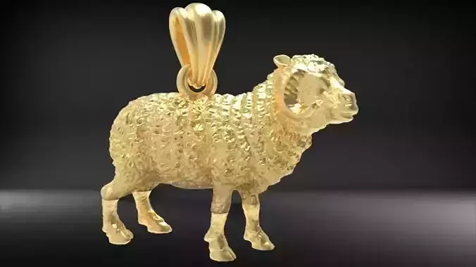 Lamb 3D model sheep 3D print model