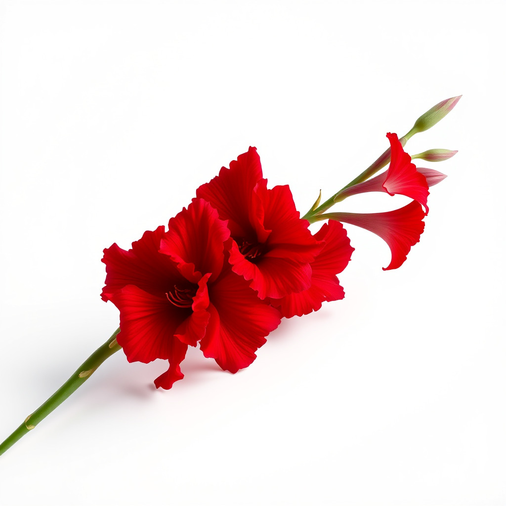 Gladiolus Red Bloom model pack Low-poly 3D model_4