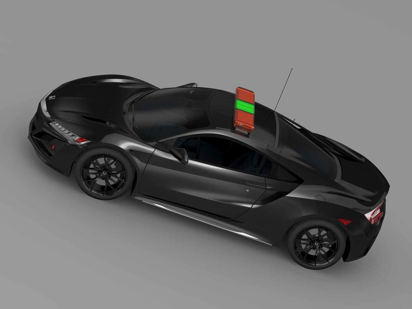 Honda NSX 2016 Safety Car 3D model_1