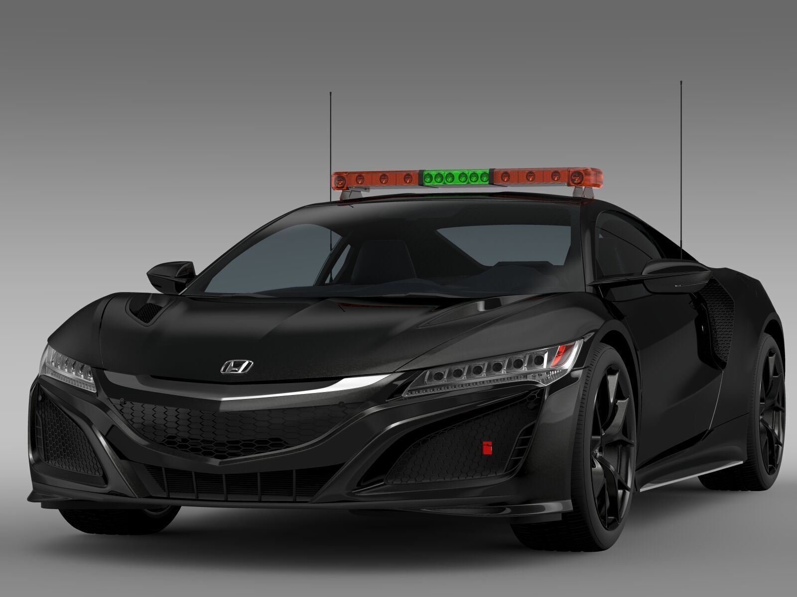 Honda NSX 2016 Safety Car 3D model_12