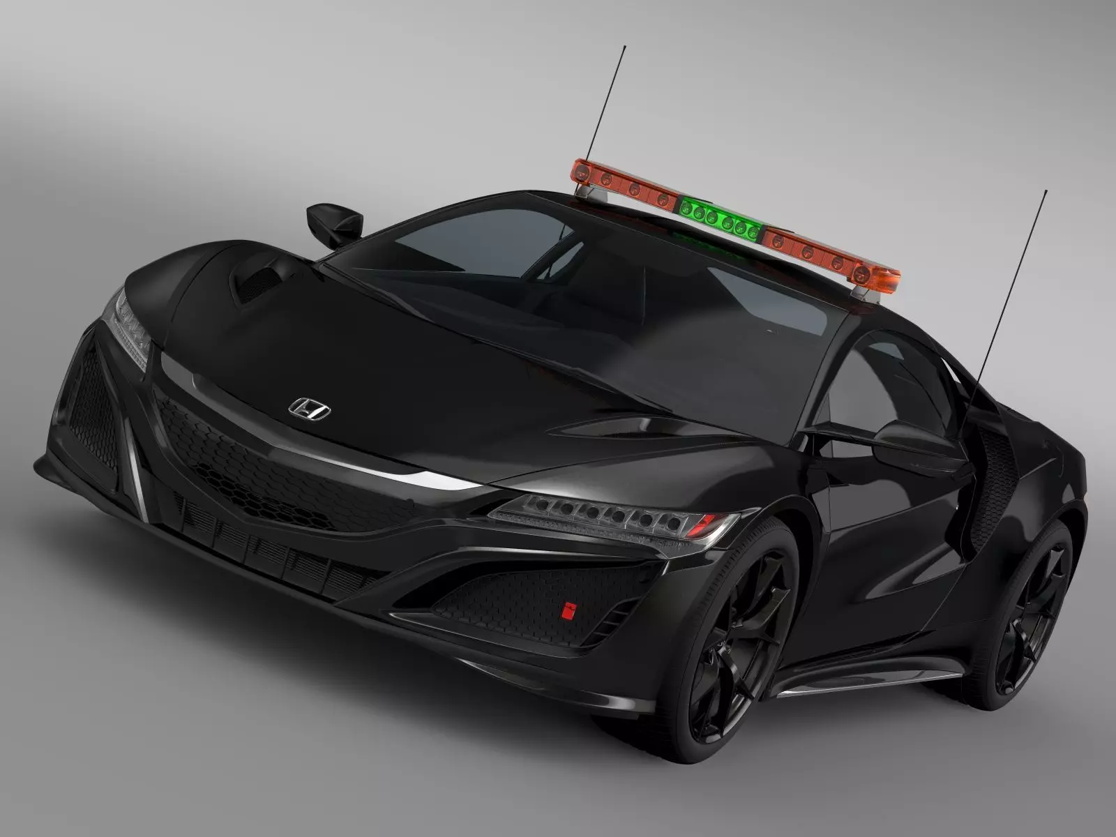 Honda NSX 2016 Safety Car 3D model_0