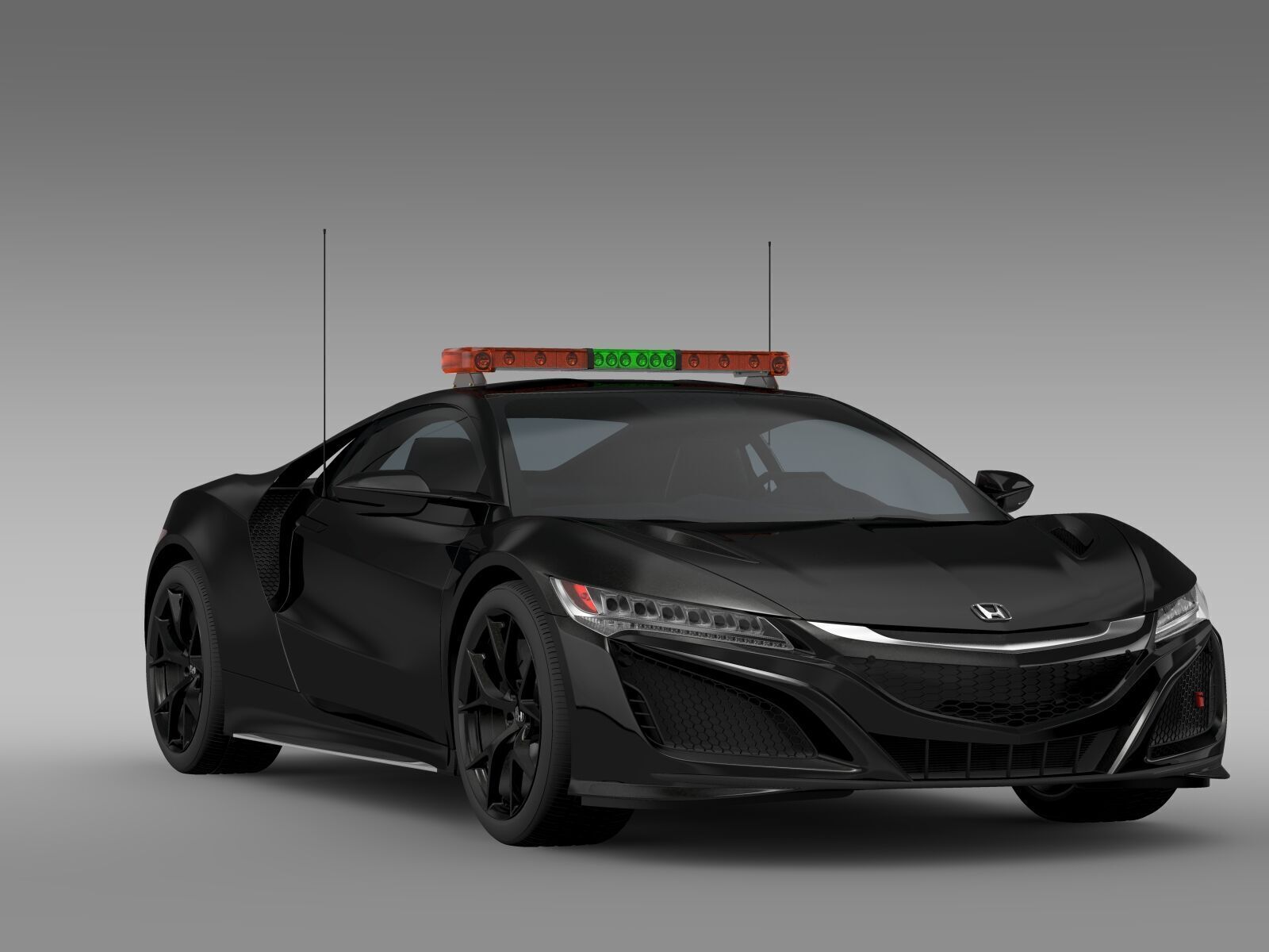 Honda NSX 2016 Safety Car 3D model_13