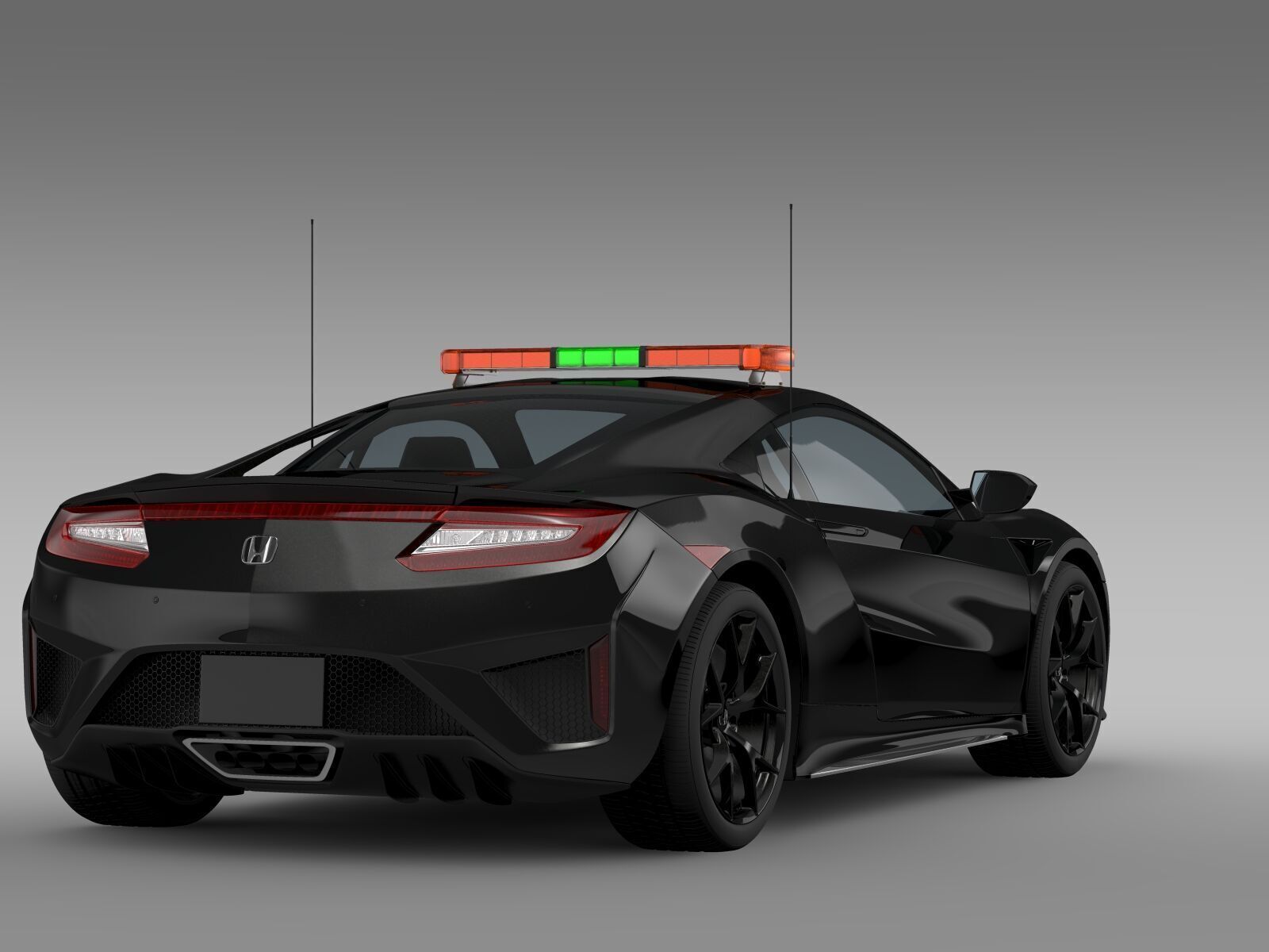 Honda NSX 2016 Safety Car 3D model_17
