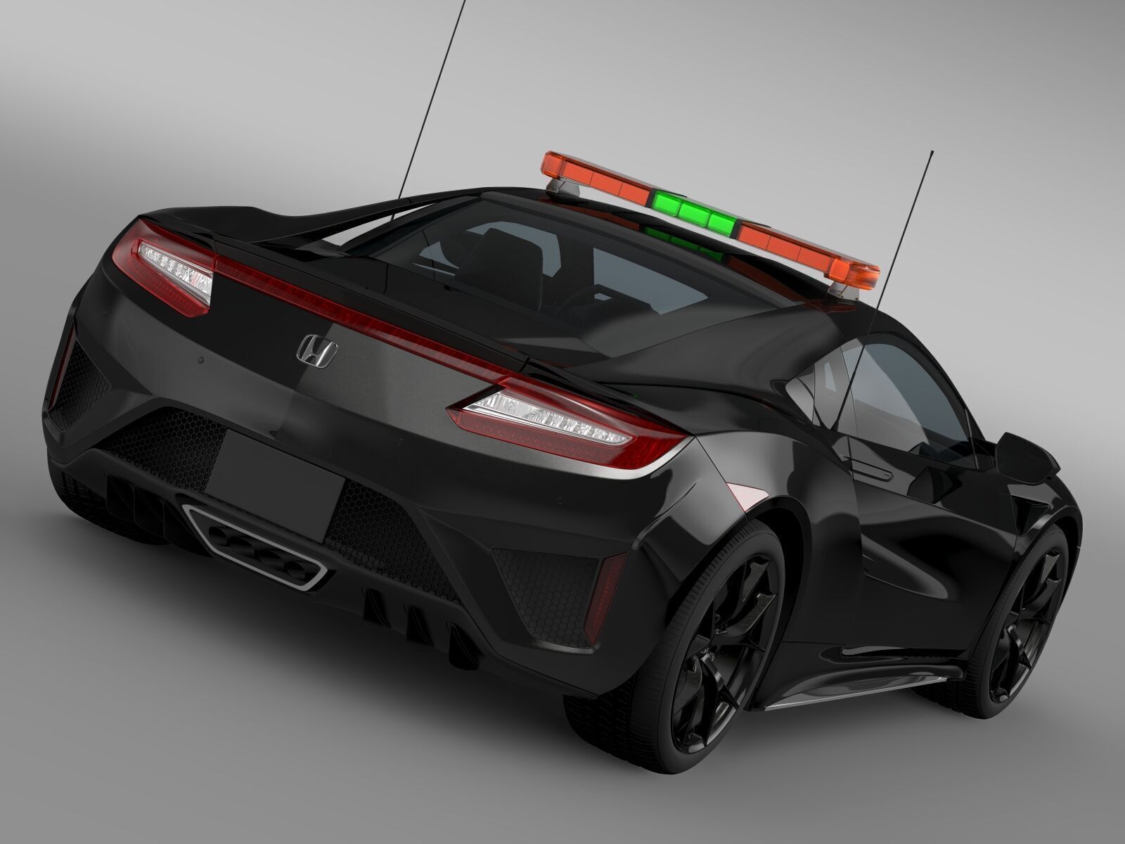 Honda NSX 2016 Safety Car 3D model_11