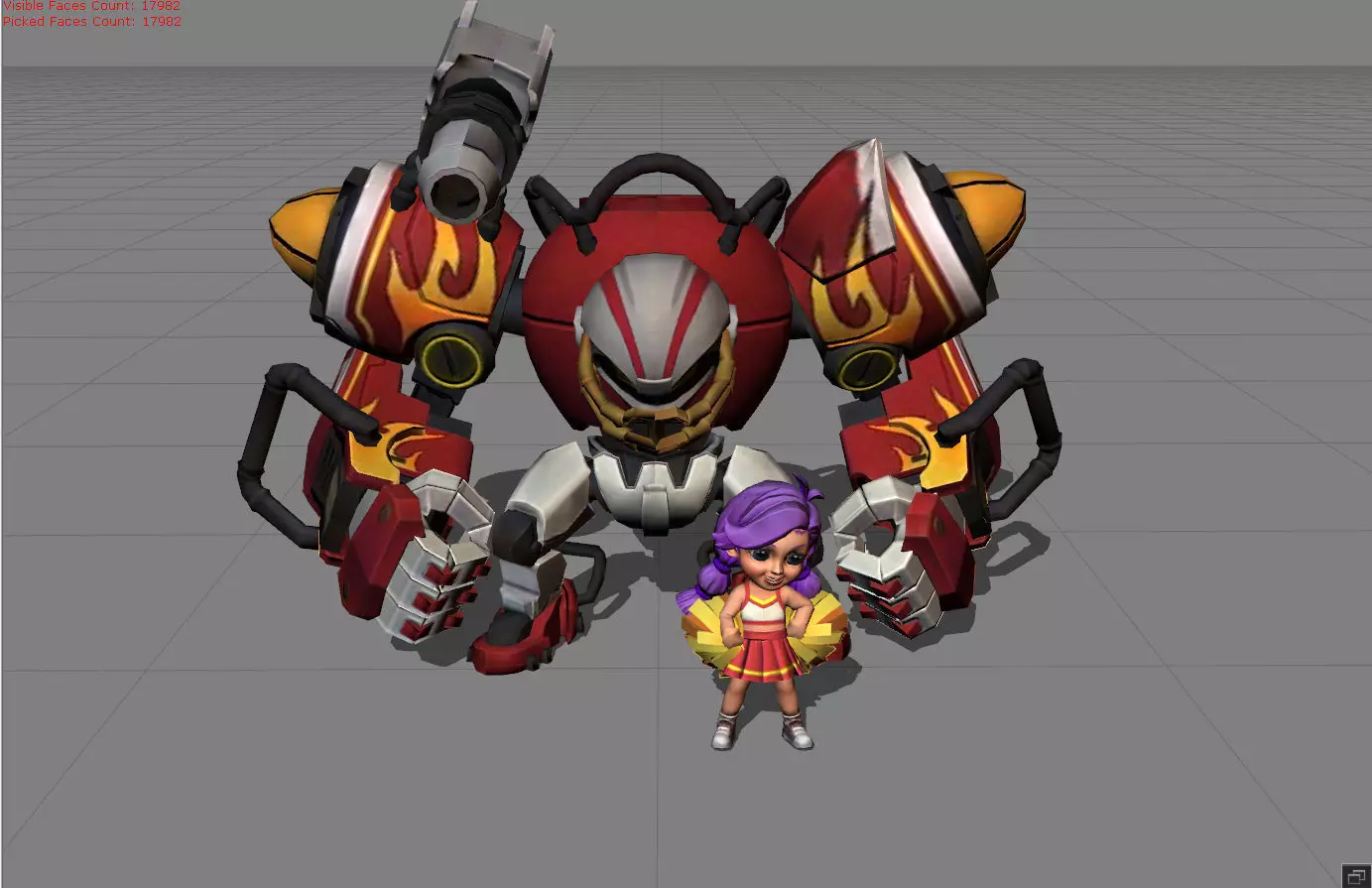 Jawhead Foo Quarterback Low-poly 3D model