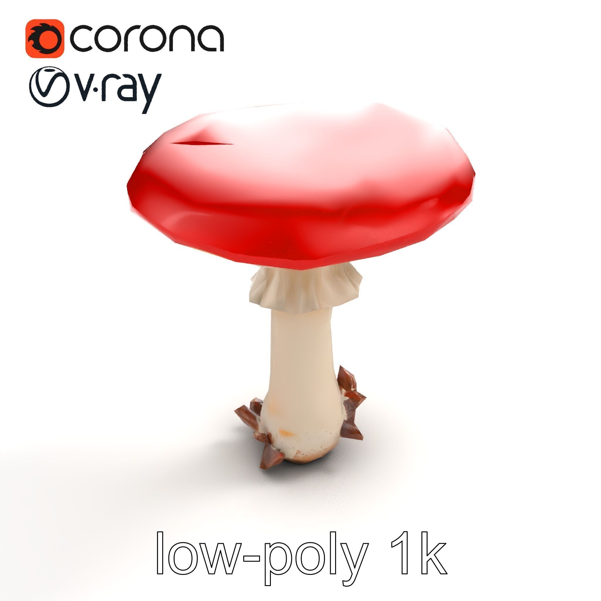 Giant Red-Cap Mushroom Sculpture model pack Texture_9