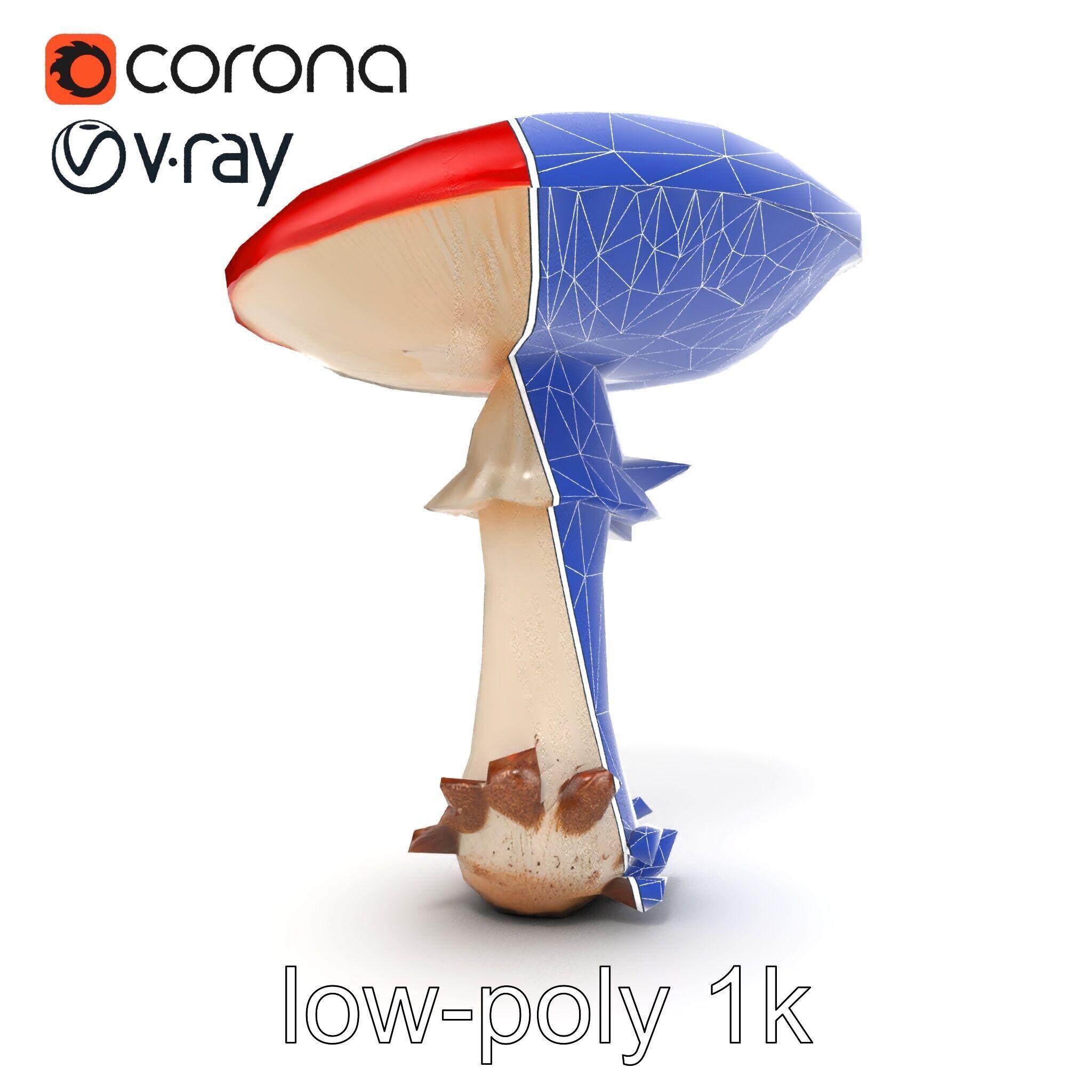 Giant Red-Cap Mushroom Sculpture model pack Texture_18