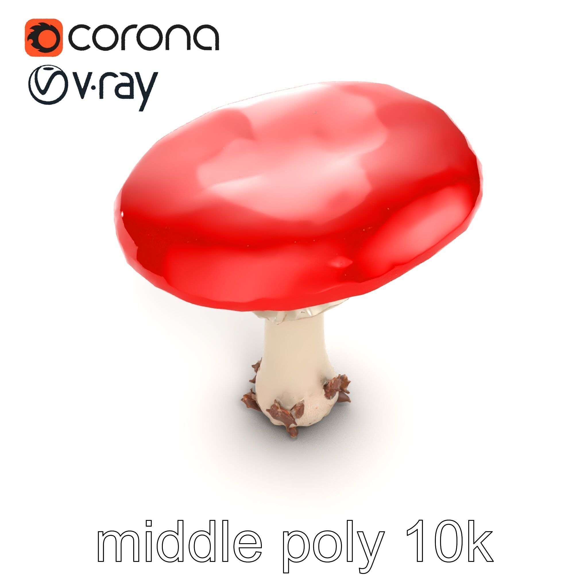 Giant Red-Cap Mushroom Sculpture model pack Texture_14