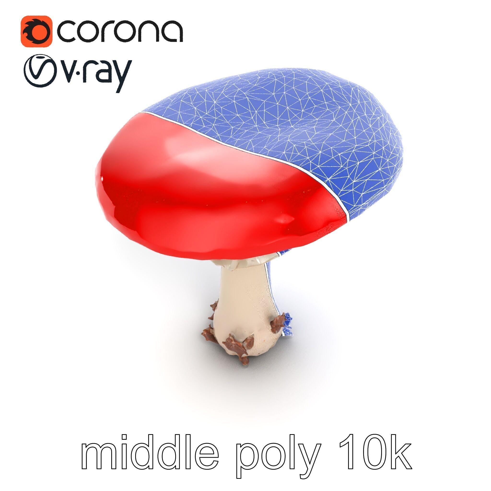 Giant Red-Cap Mushroom Sculpture model pack Texture_24