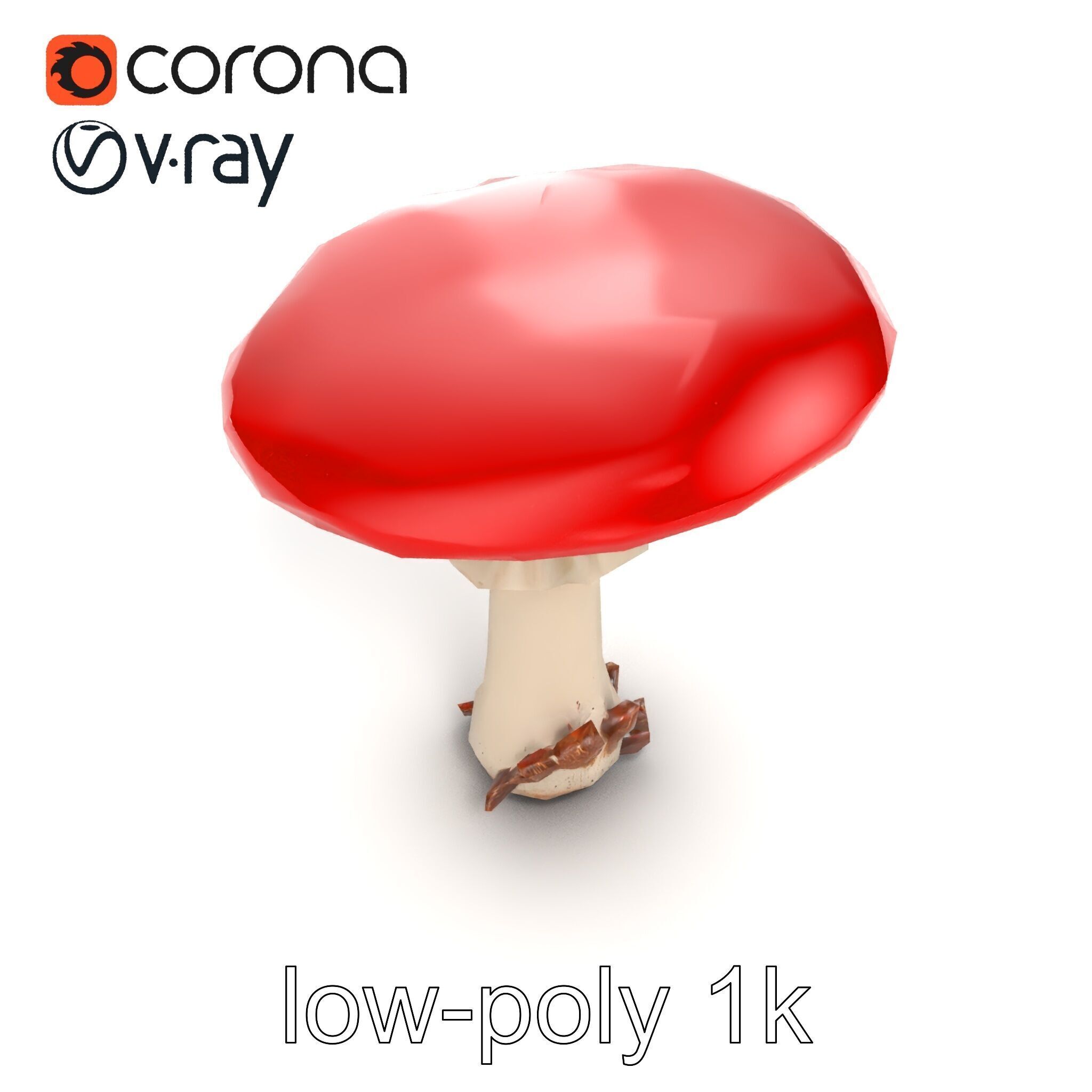 Giant Red-Cap Mushroom Sculpture model pack Texture_26