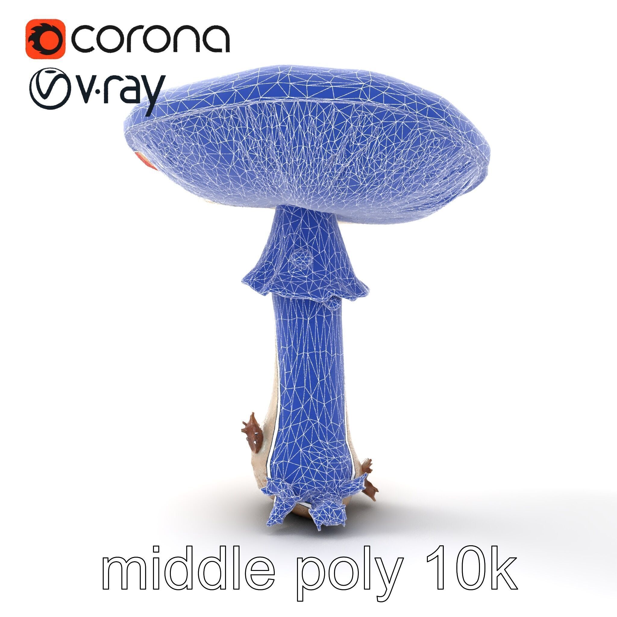 Giant Red-Cap Mushroom Sculpture model pack Texture_23