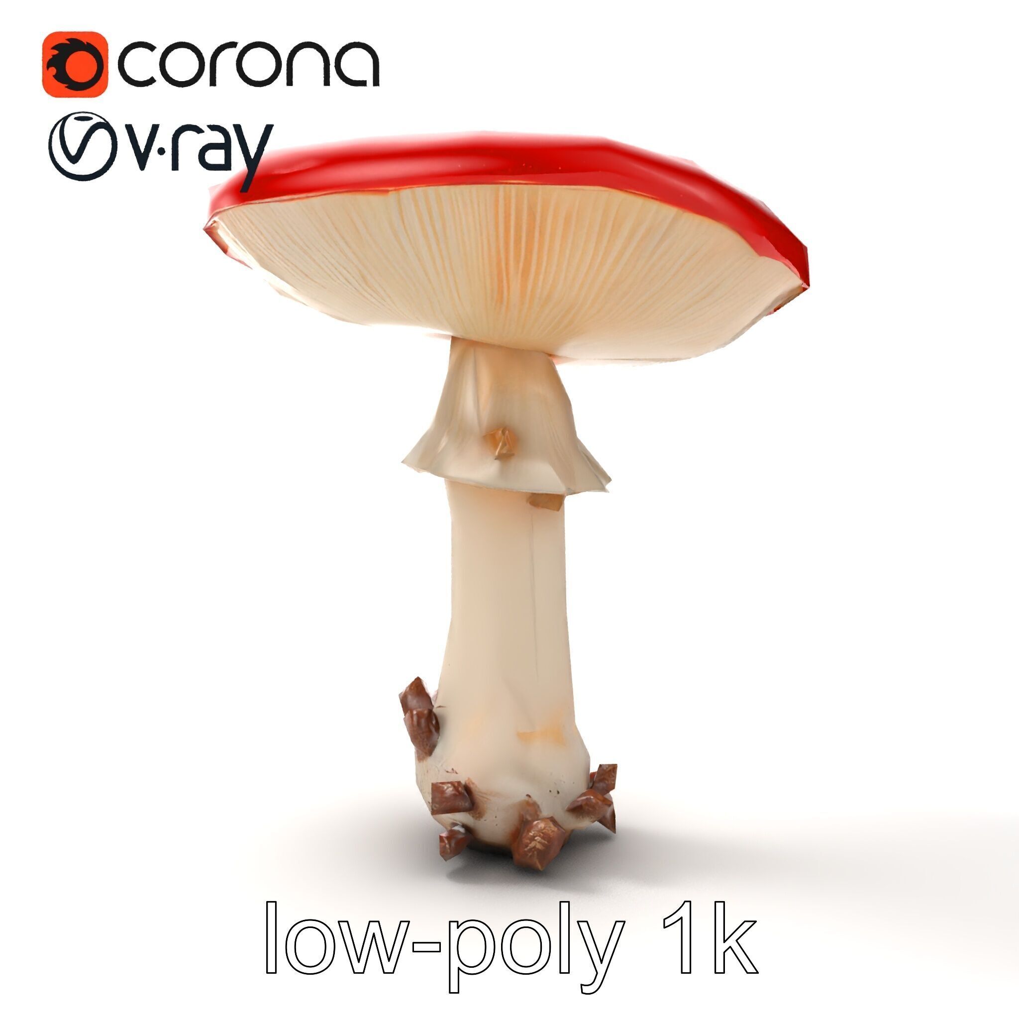 Giant Red-Cap Mushroom Sculpture model pack Texture_16