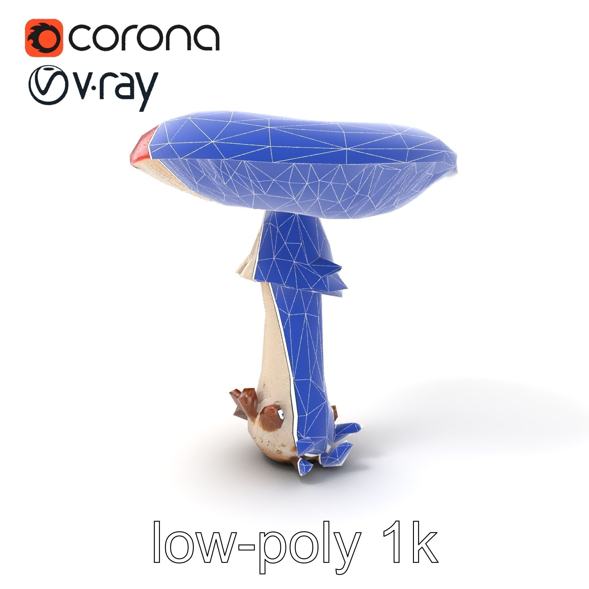 Giant Red-Cap Mushroom Sculpture model pack Texture_7