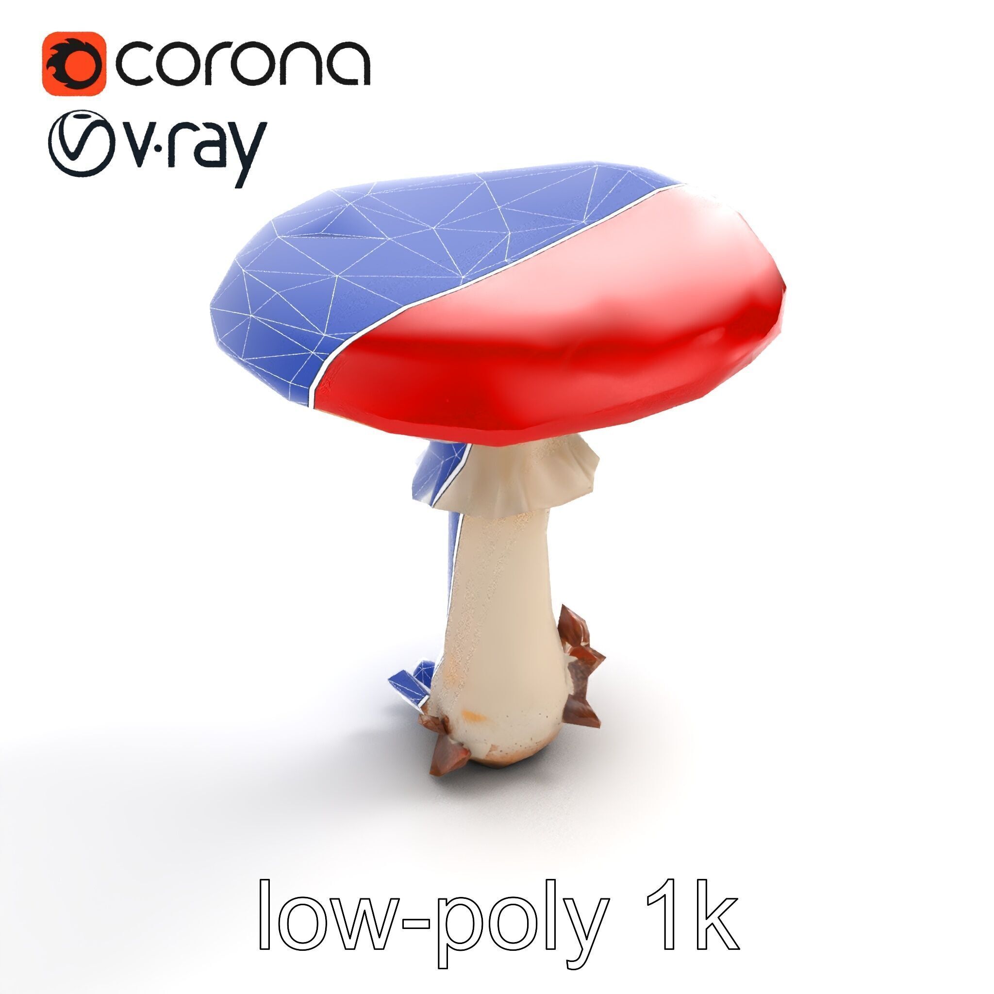 Giant Red-Cap Mushroom Sculpture model pack Texture_11