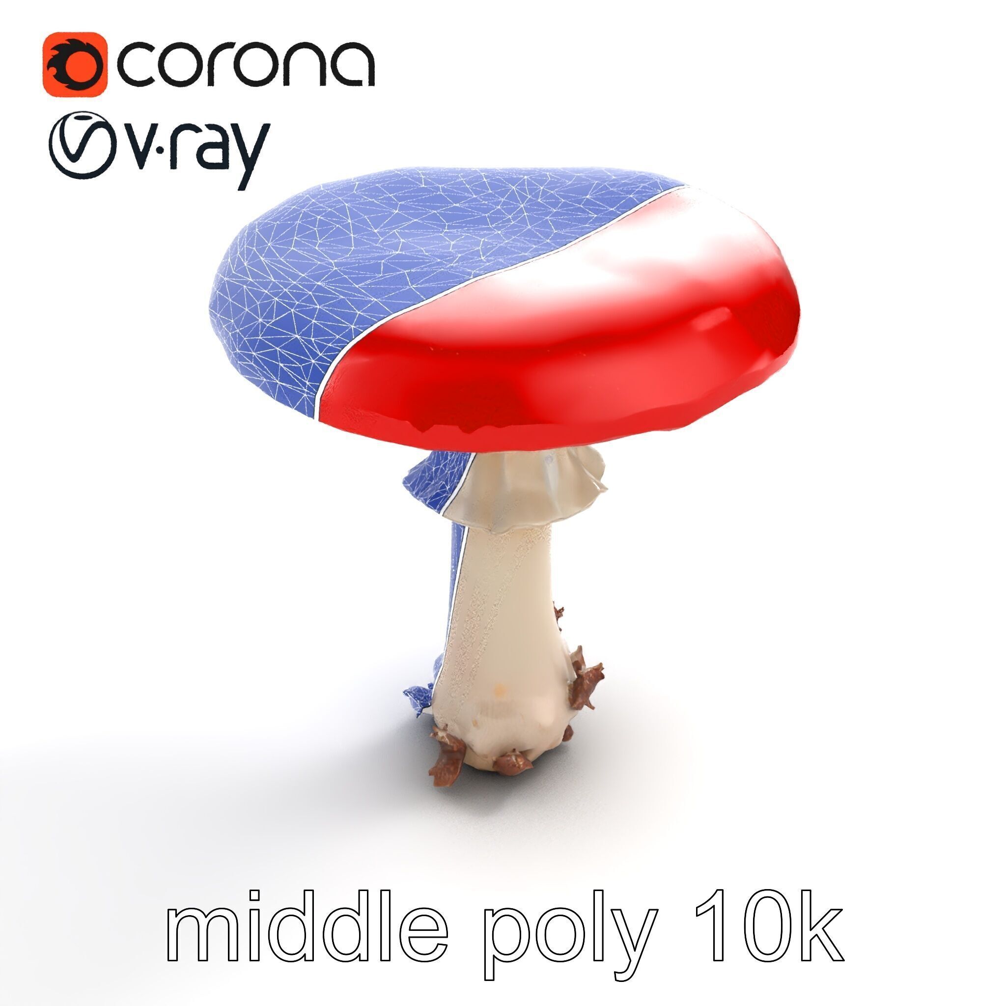 Giant Red-Cap Mushroom Sculpture model pack Texture_13