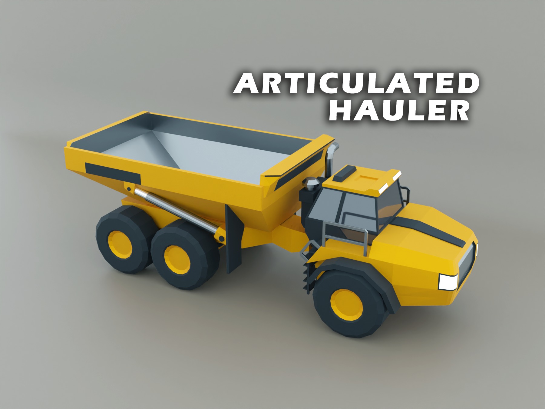 Heavy Machinery - Lowpoly Pack 2 3D Model Collection_1