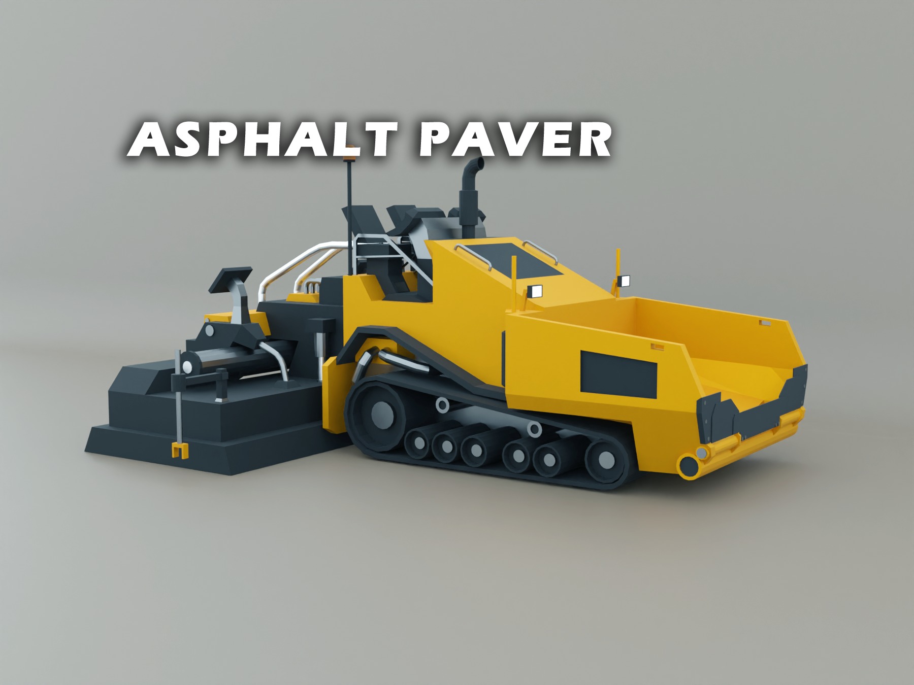Heavy Machinery - Lowpoly Pack 2 3D Model Collection_2