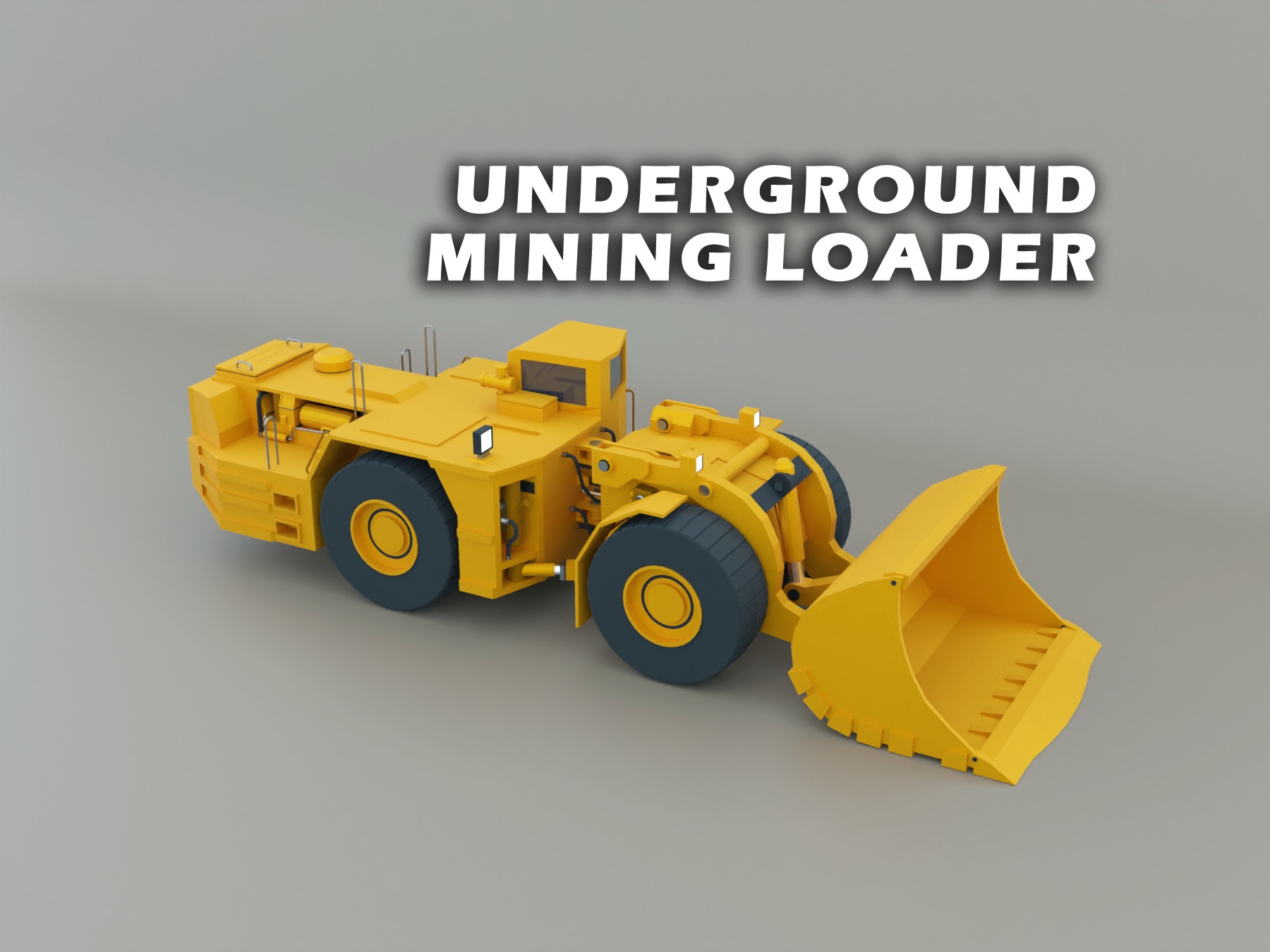 Heavy Machinery - Lowpoly Pack 2 3D Model Collection_8