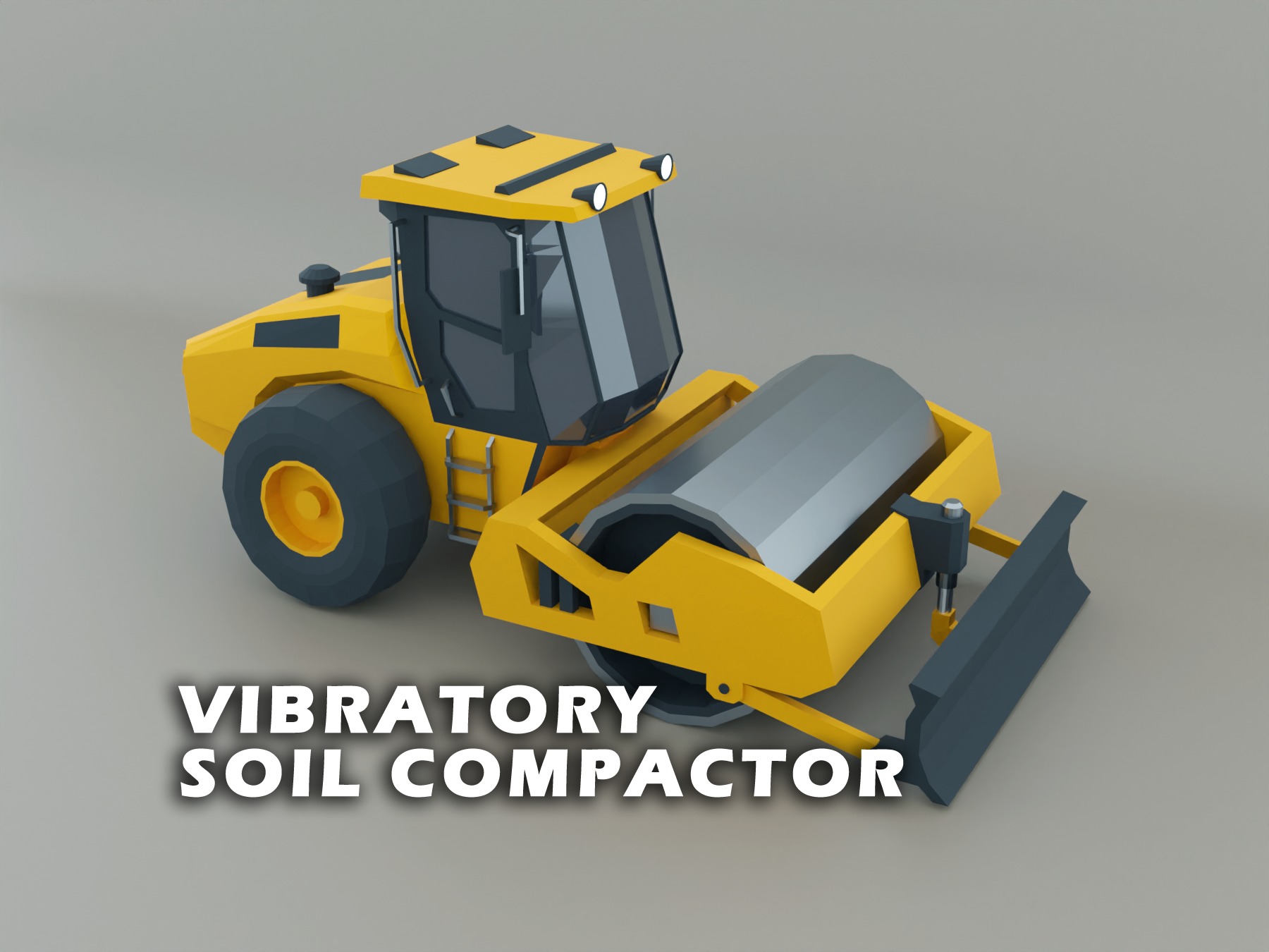 Heavy Machinery - Lowpoly Pack 2 3D Model Collection_9