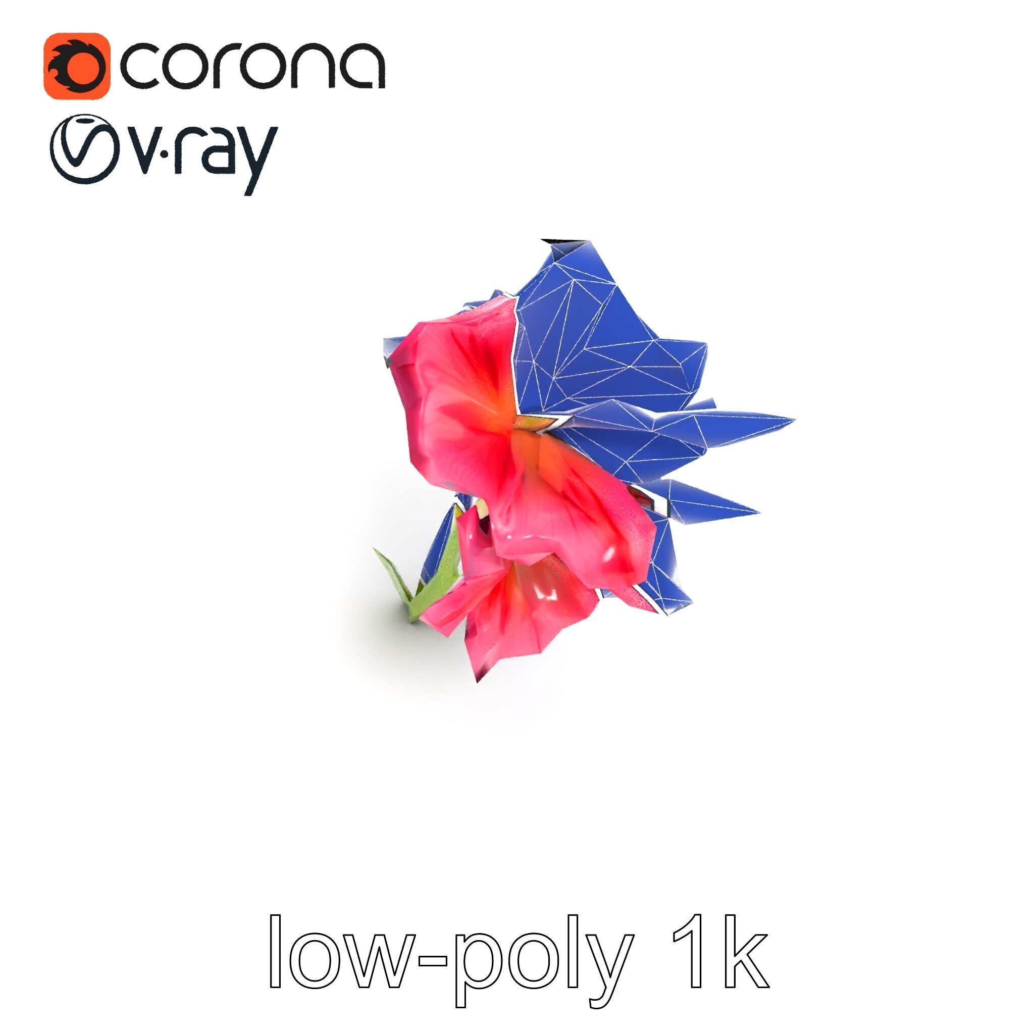 Gladiolus Grandiflorus Flora Sculpture model pack Low-poly 3D model_18