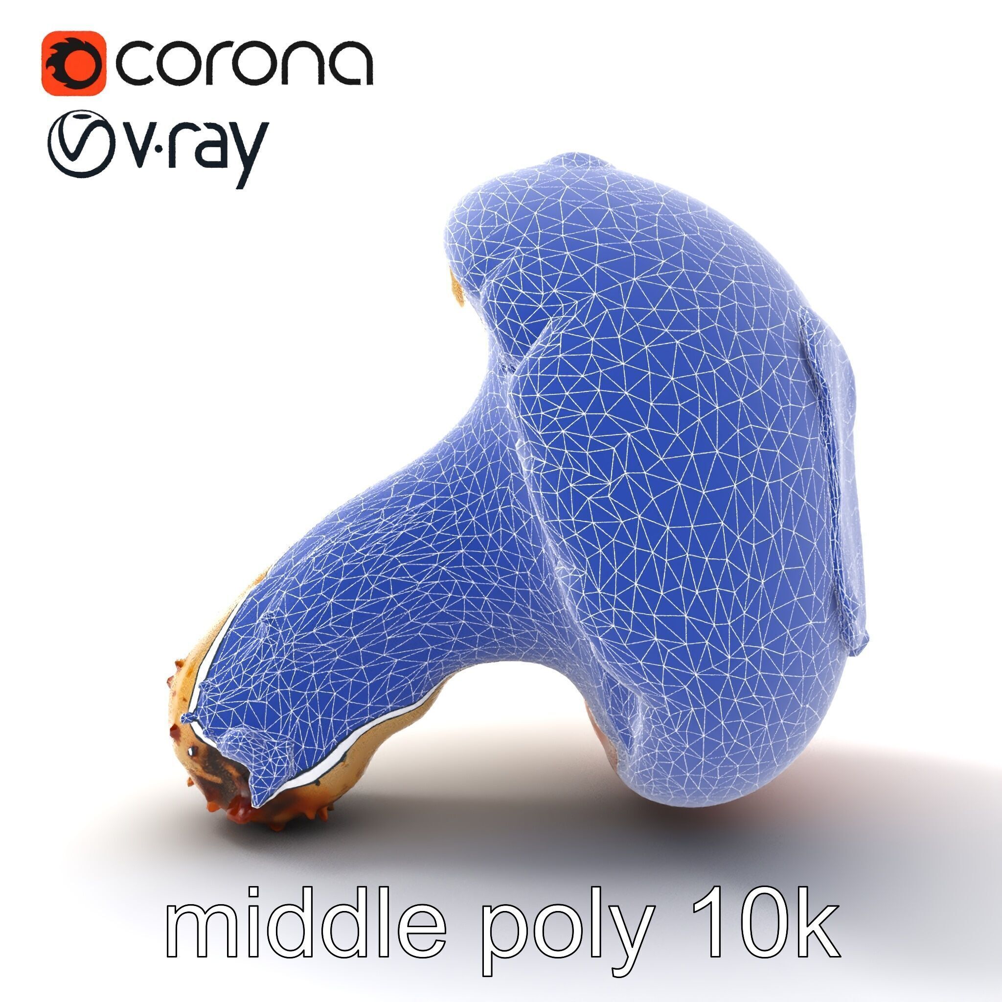 Damaged Red-Cap Mushroom Realistic Texture model pack Low-poly 3D model_31