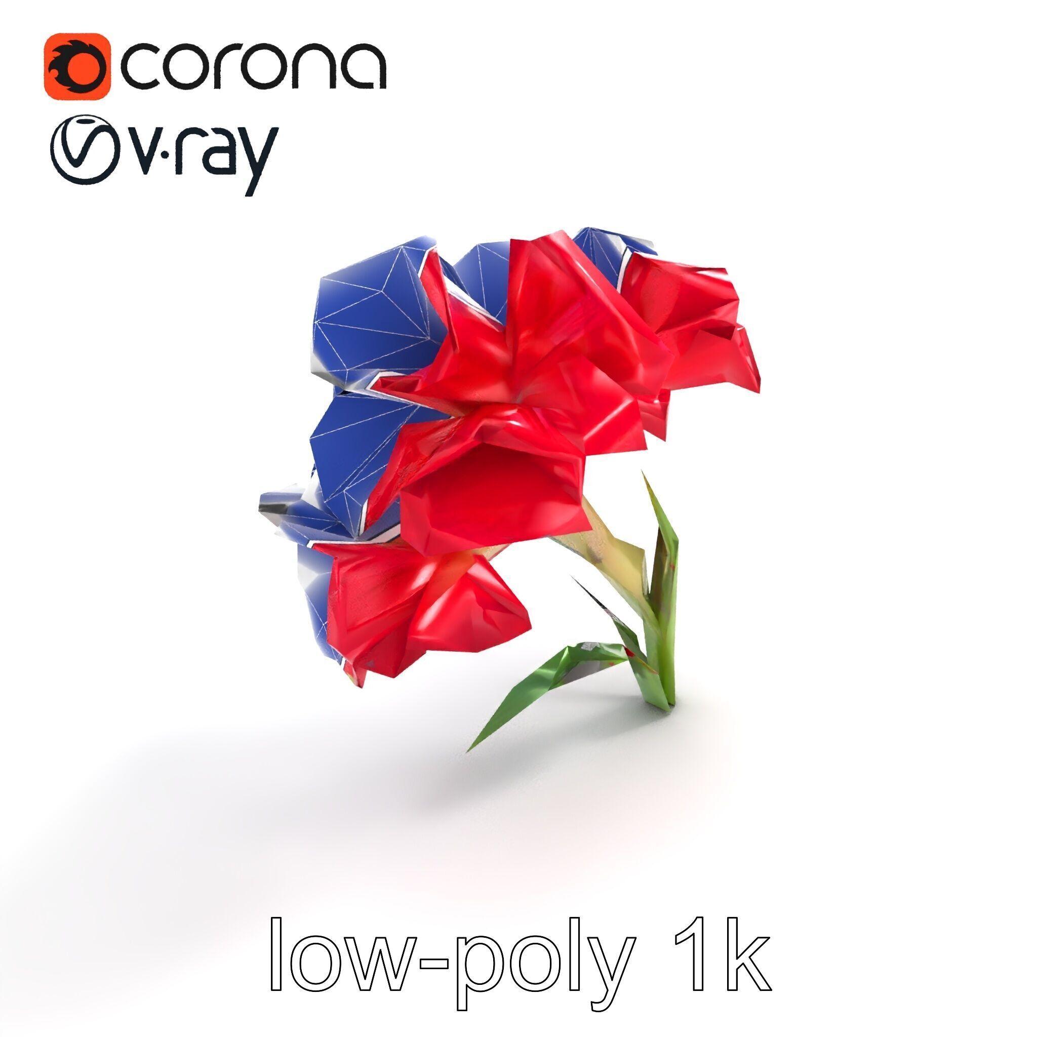 Lush Gladiolus Flowering Plant model pack Low-poly 3D model_28