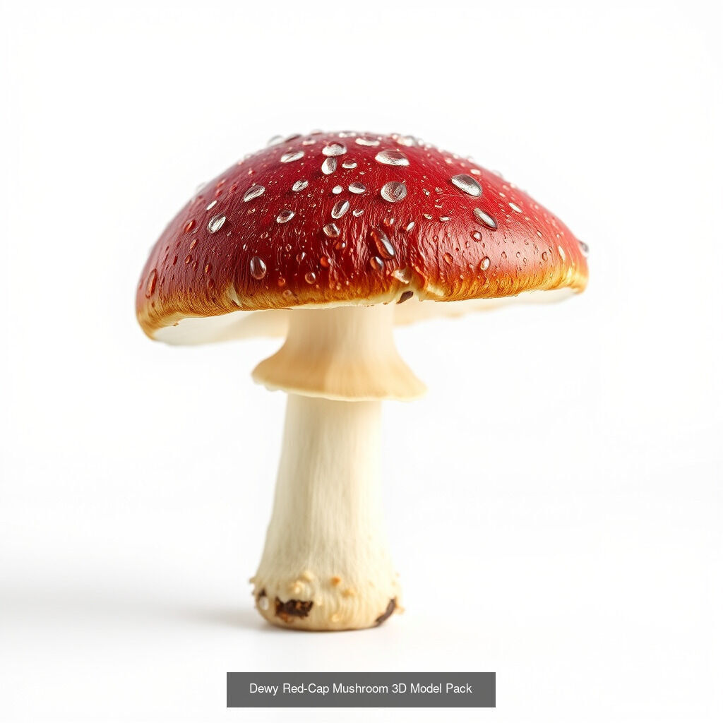Red-Cap Mushroom 3D Model Collection _17