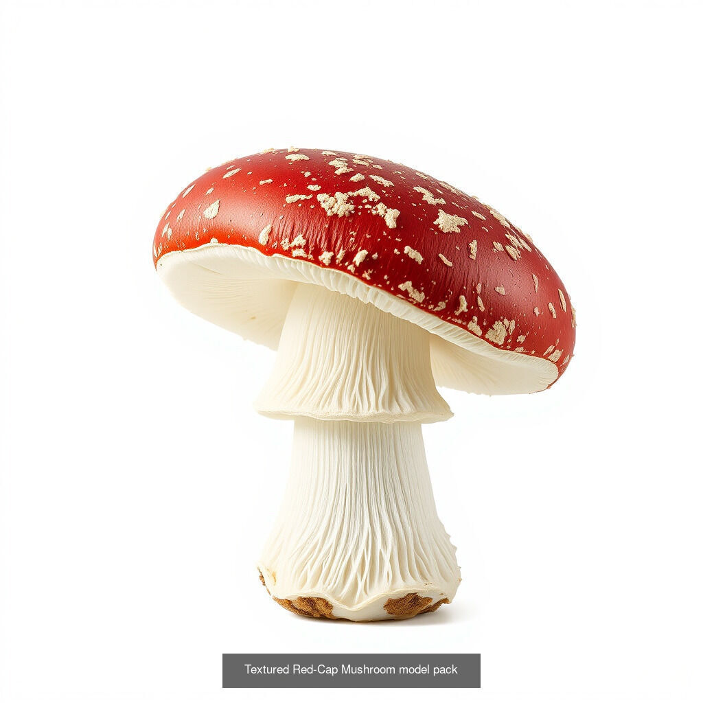 Red-Cap Mushroom 3D Model Collection _16