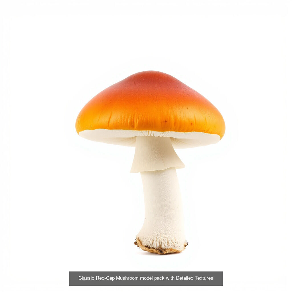 Red-Cap Mushroom 3D Model Collection _11