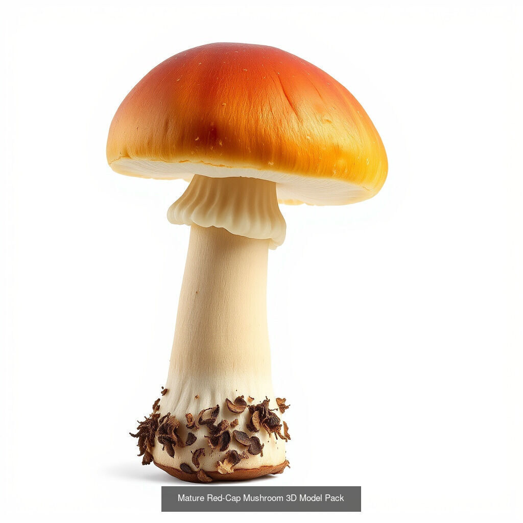 Red-Cap Mushroom 3D Model Collection _20