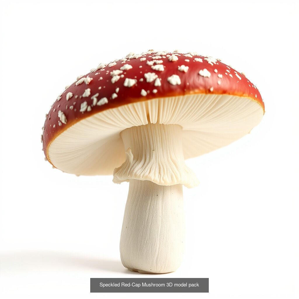 Red-Cap Mushroom 3D Model Collection _14