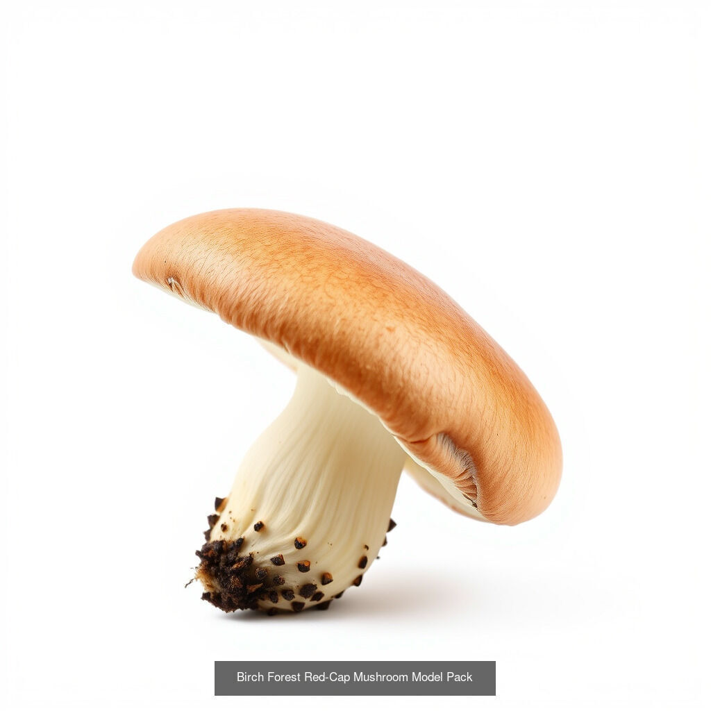 Red-Cap Mushroom 3D Model Collection _9