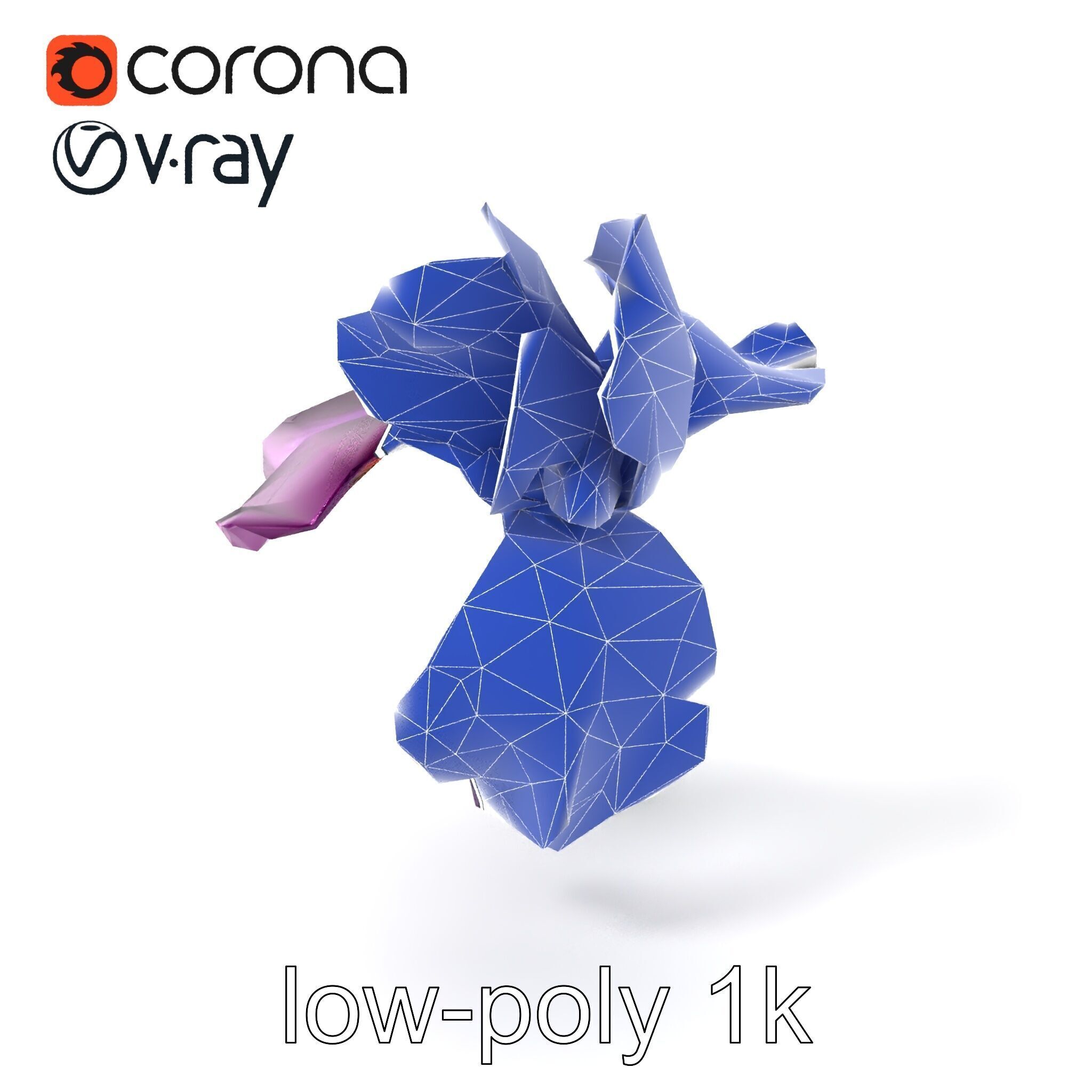 Graceful Iris Floral Sculpture model pack Low-poly 3D model_6
