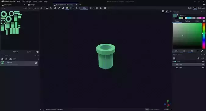 tubo de mario low poly