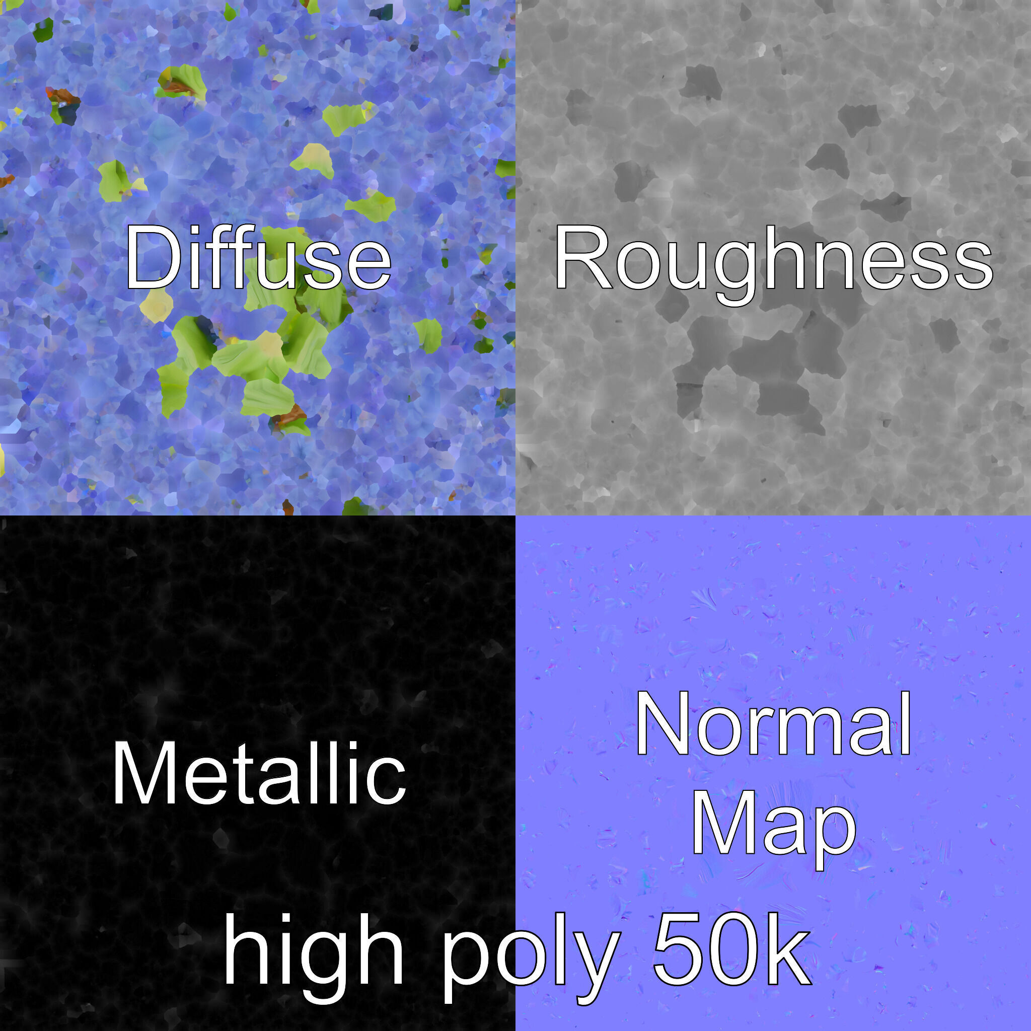 Hyacinth Flower Realistic Model Pack Low-poly 3D model_3