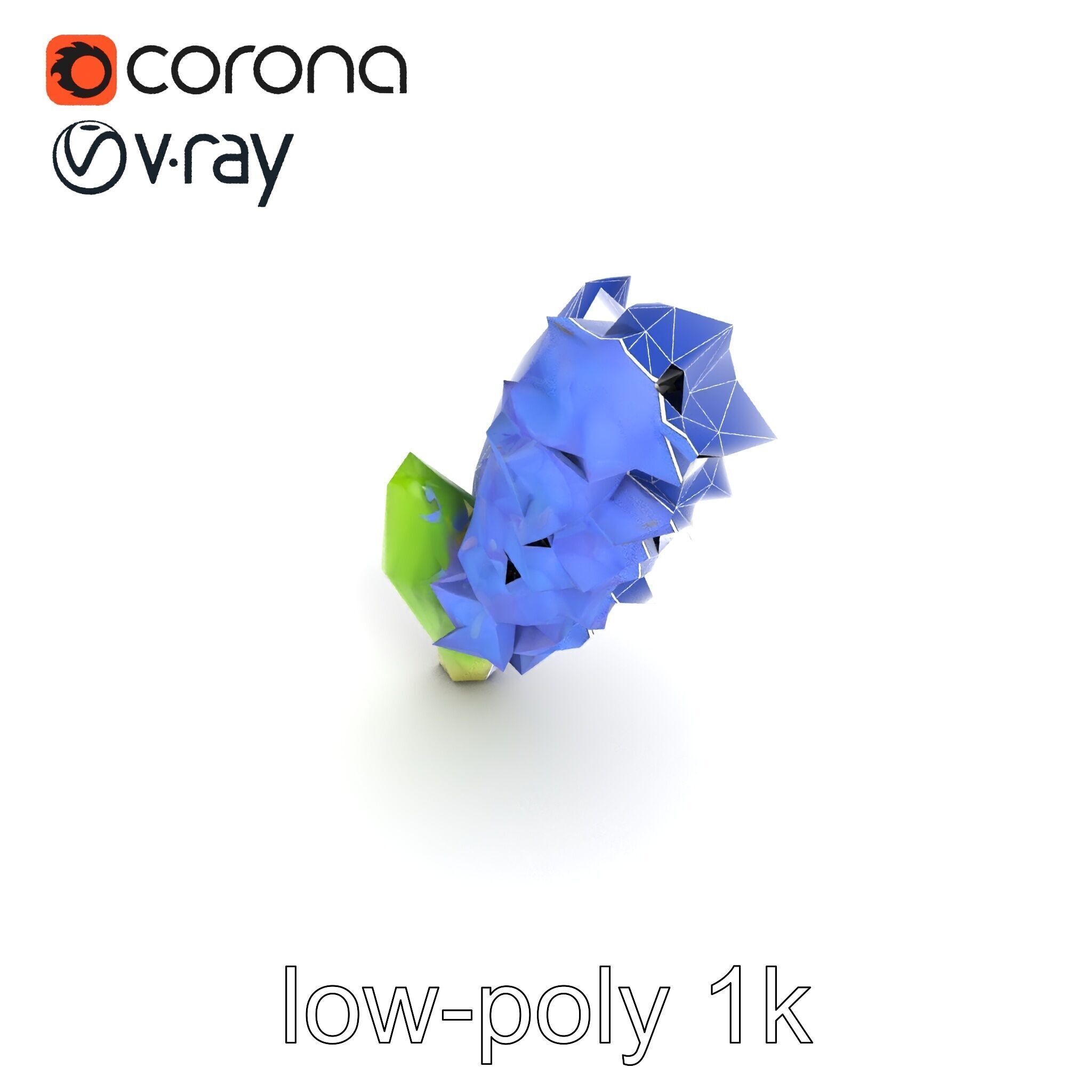 Hyacinth Flower Realistic Model Pack Low-poly 3D model_20