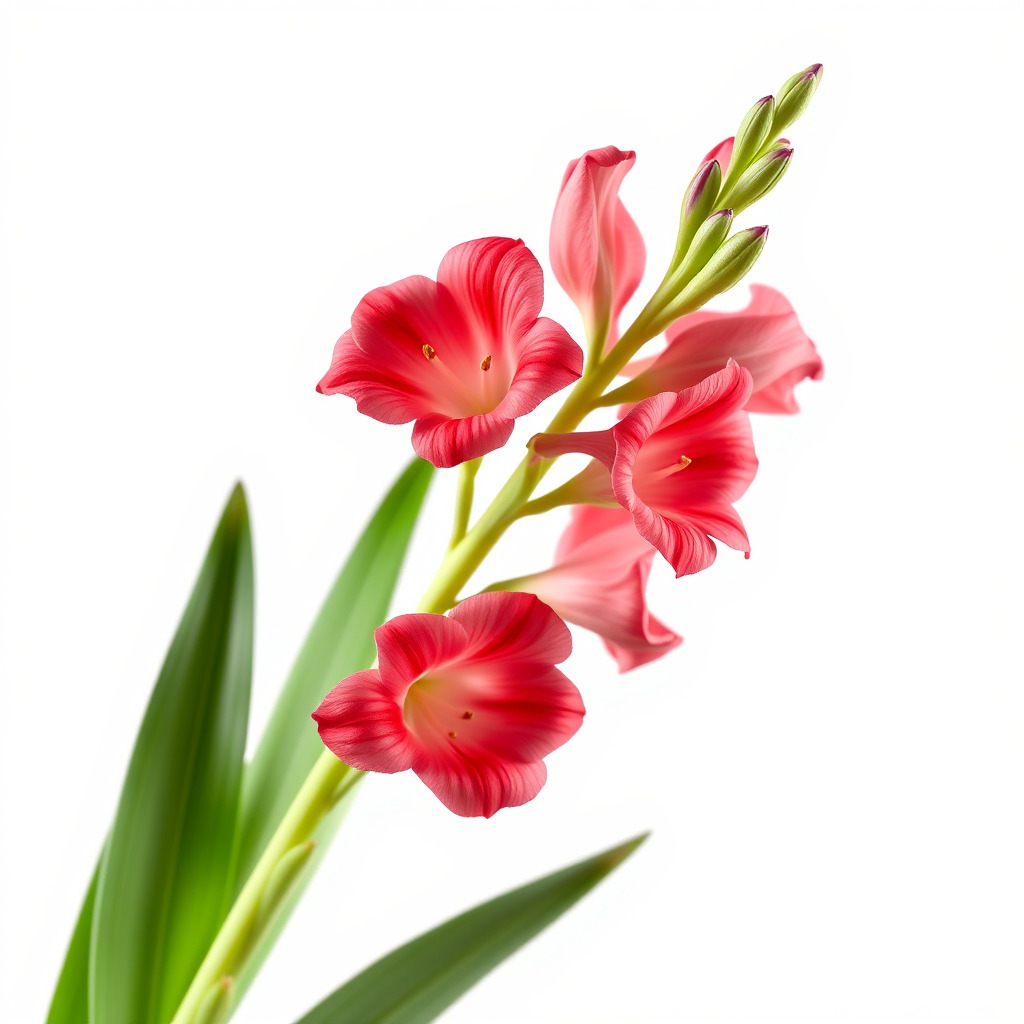 Gladiolus Minor Flower Model Pack Low-poly 3D model_4