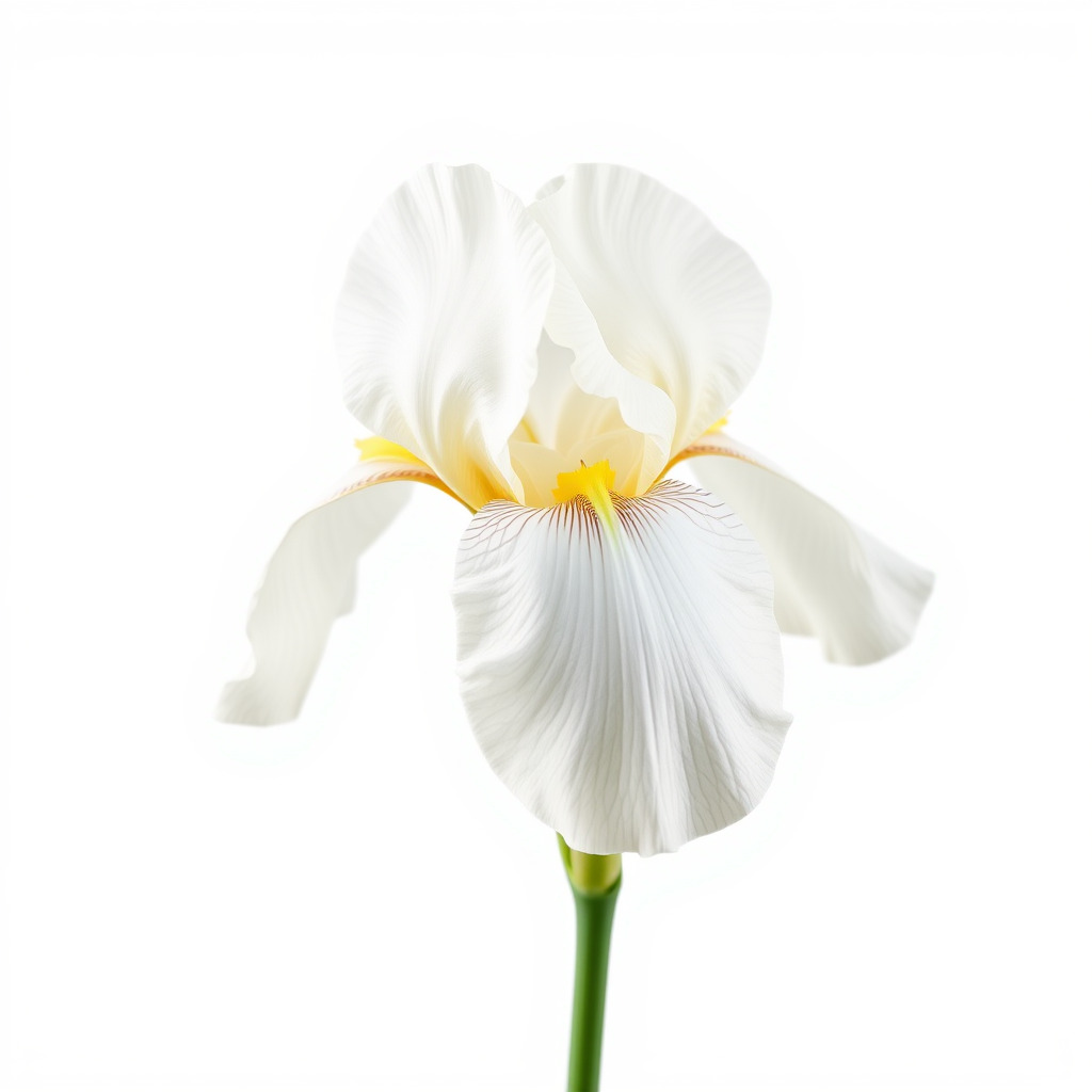 Iris White Flower Detailed Sculpture model pack Low-poly 3D model_3