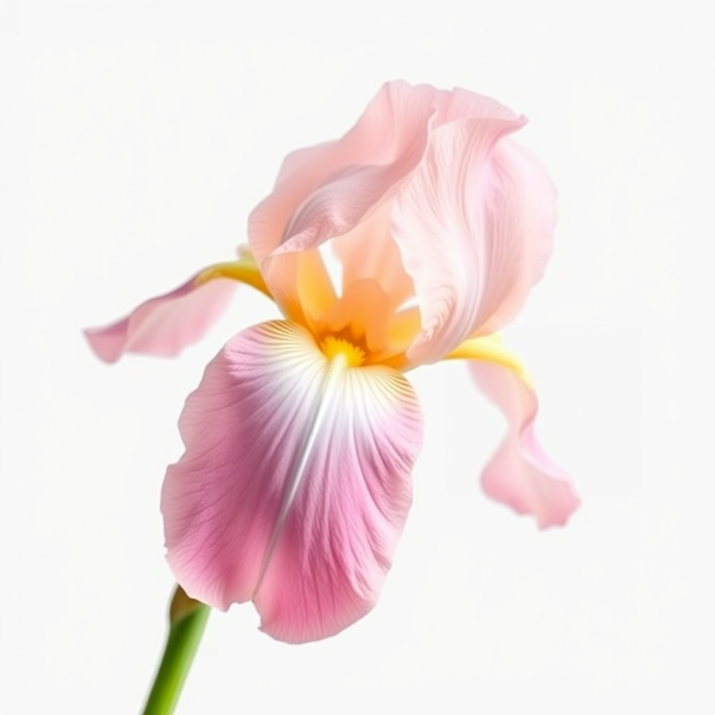Pink Iris Flower Sculpture model pack Low-poly 3D model_3