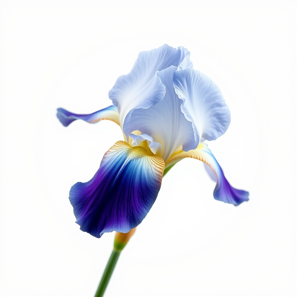 Bicolor Iris Flower Detailed Model Pack Low-poly 3D model_3